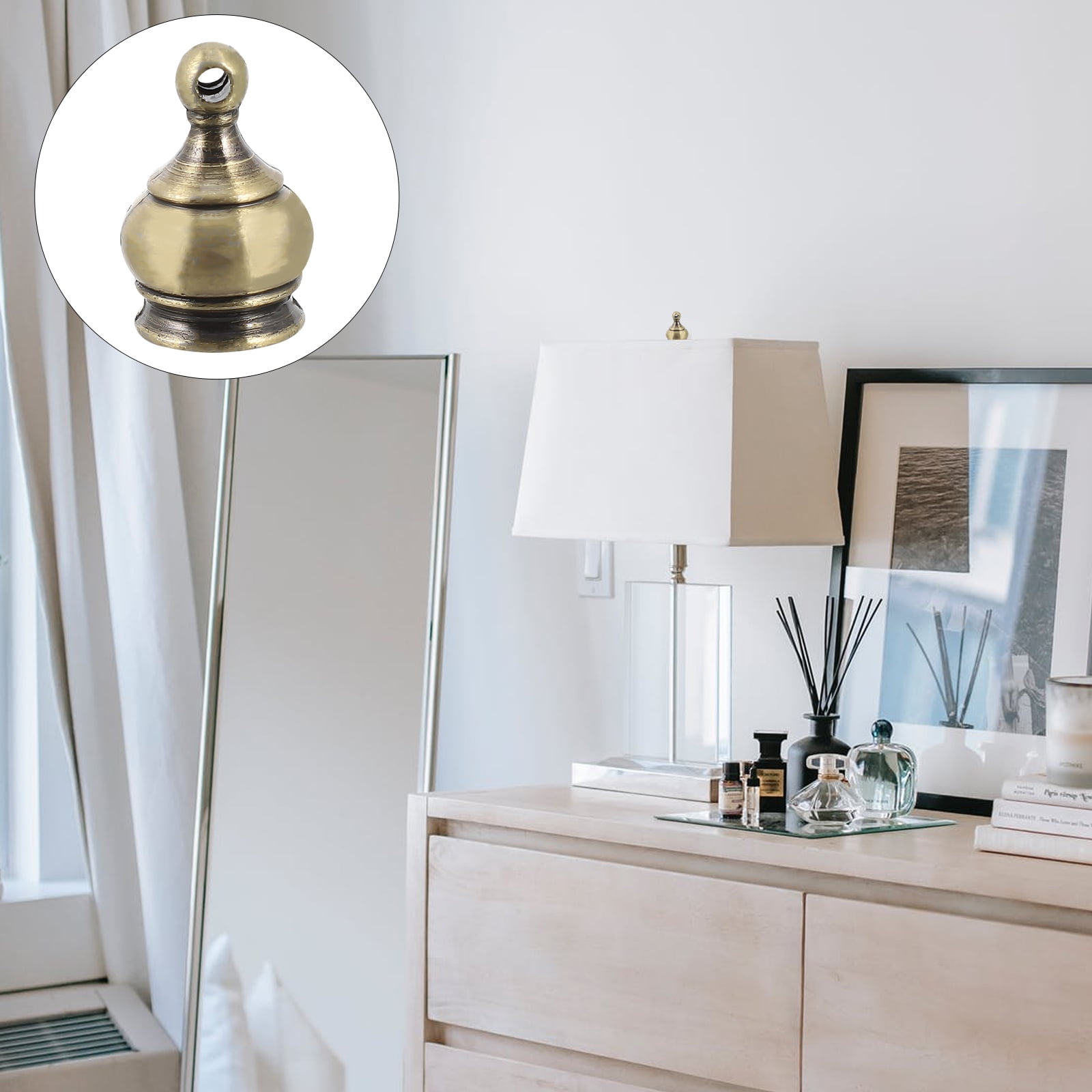 Lamp Finial Shade Finials Cap Knob Screw Topper Floor Table Light Accessories Lampshade Decorative Decor Lighting Parts - Image 6
