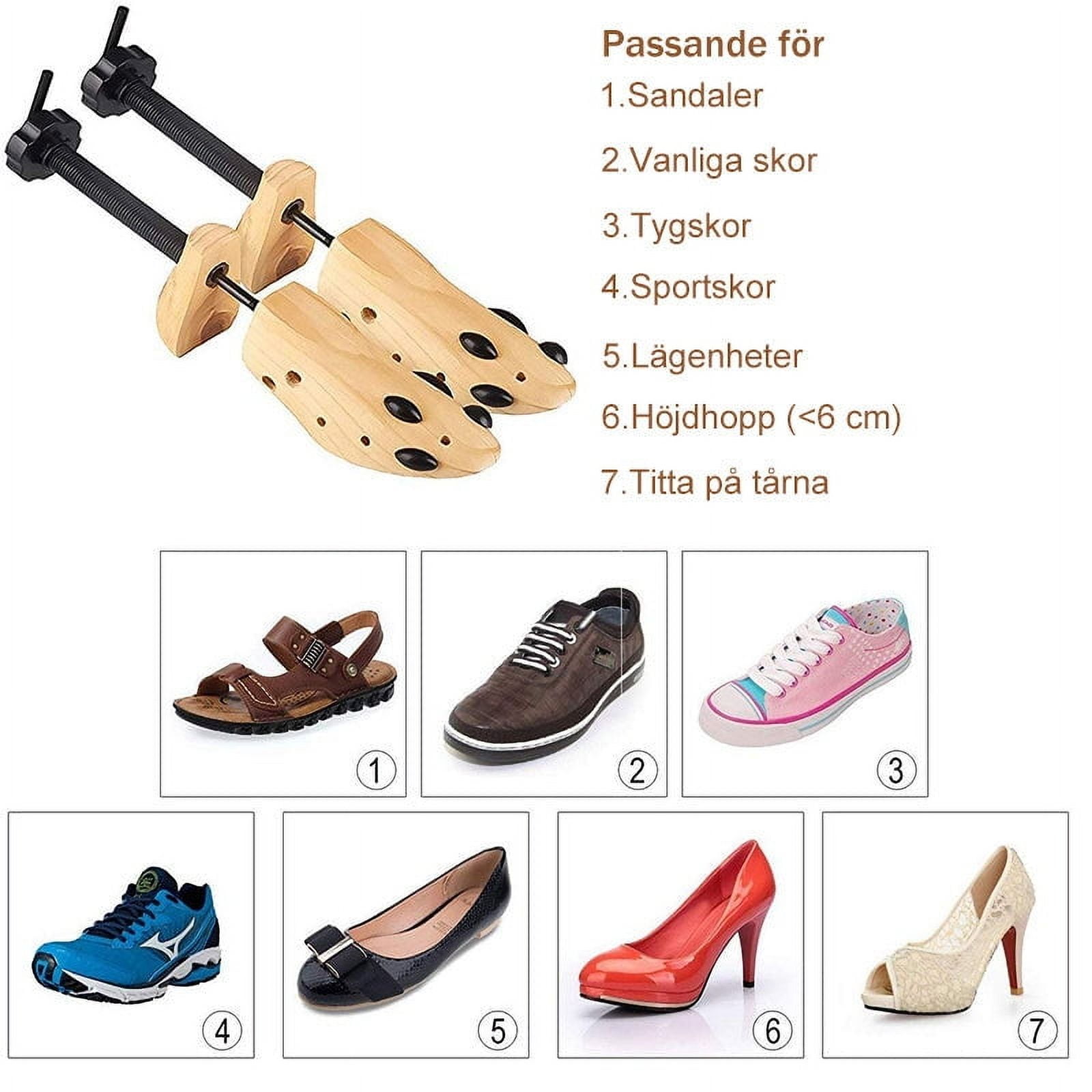 Darzheoy Shoe Stretcher for Men and Women Professional Shoe Adjustable Width & Length, Size 42-46, Wood (Includes Only 1 Shoe Stretcher) L Brown - Image 8