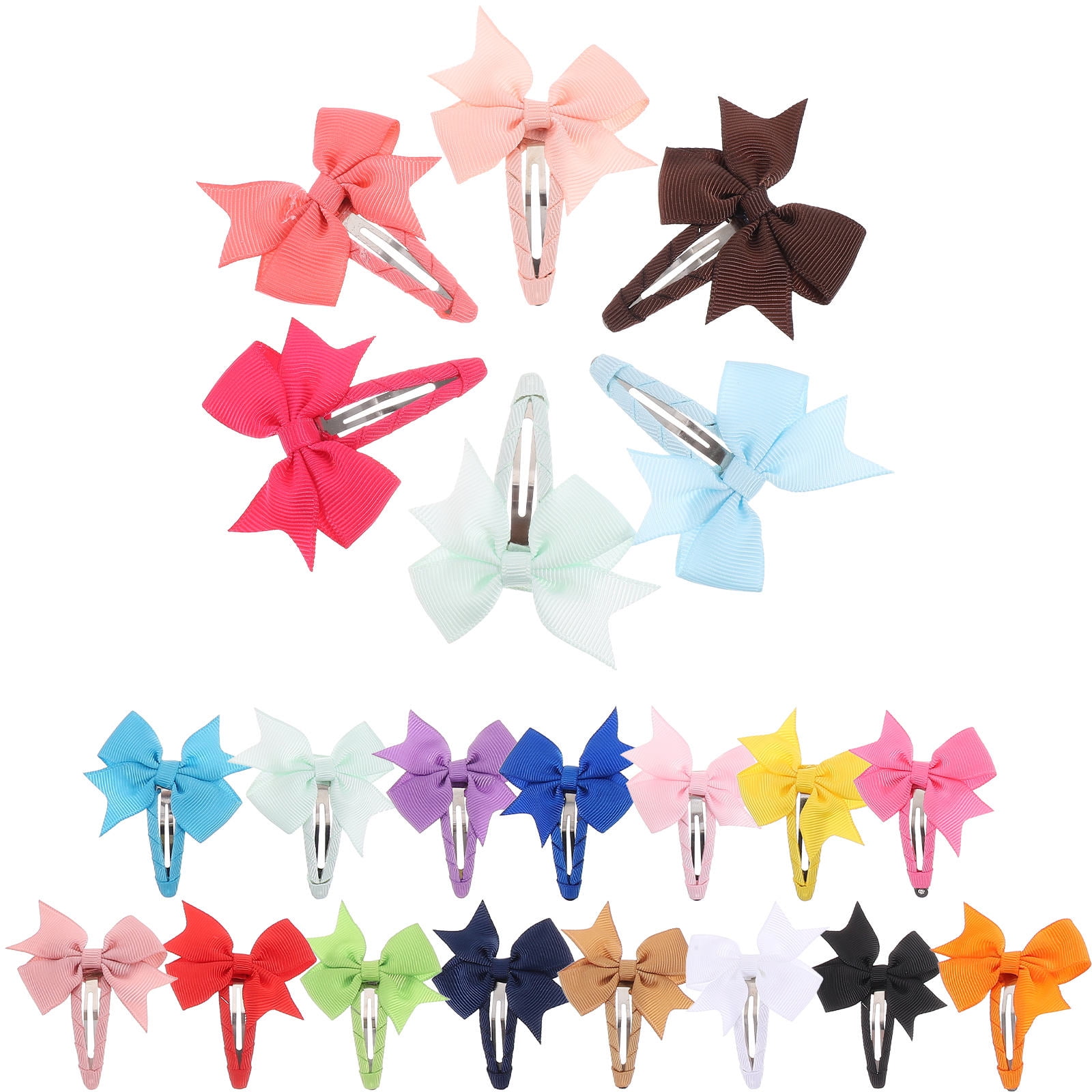 SKISUNO Decorative Hair Clip Girls 20Pcs 2.8X2.2In - Image 7