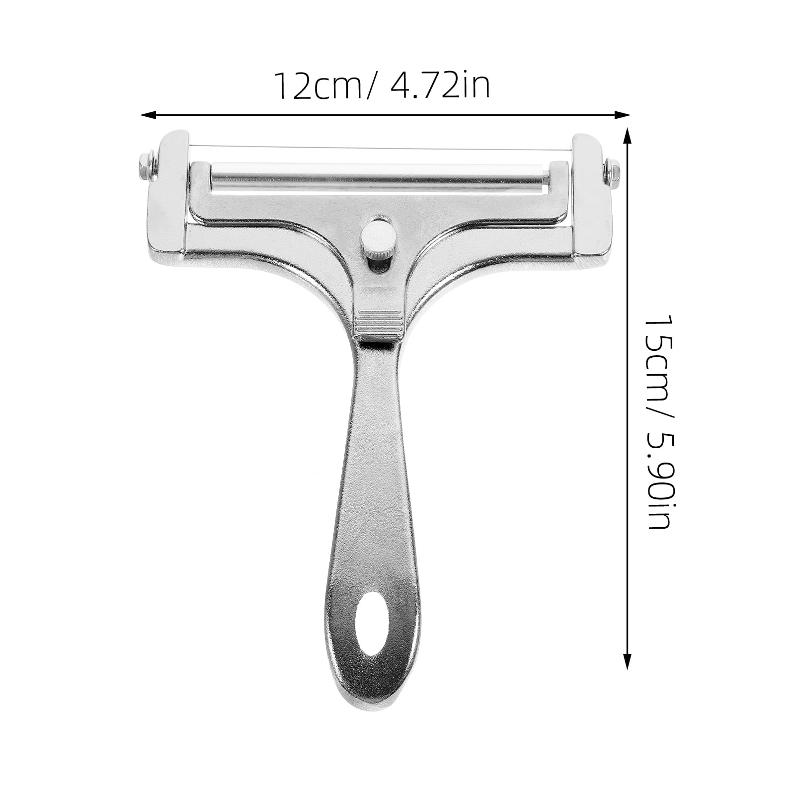 WHAMVOX Adjustable Stainless Steel Cheese Slicer Handheld Cutter Shaver for Easy Cheese Slicing and Serving - Image 2