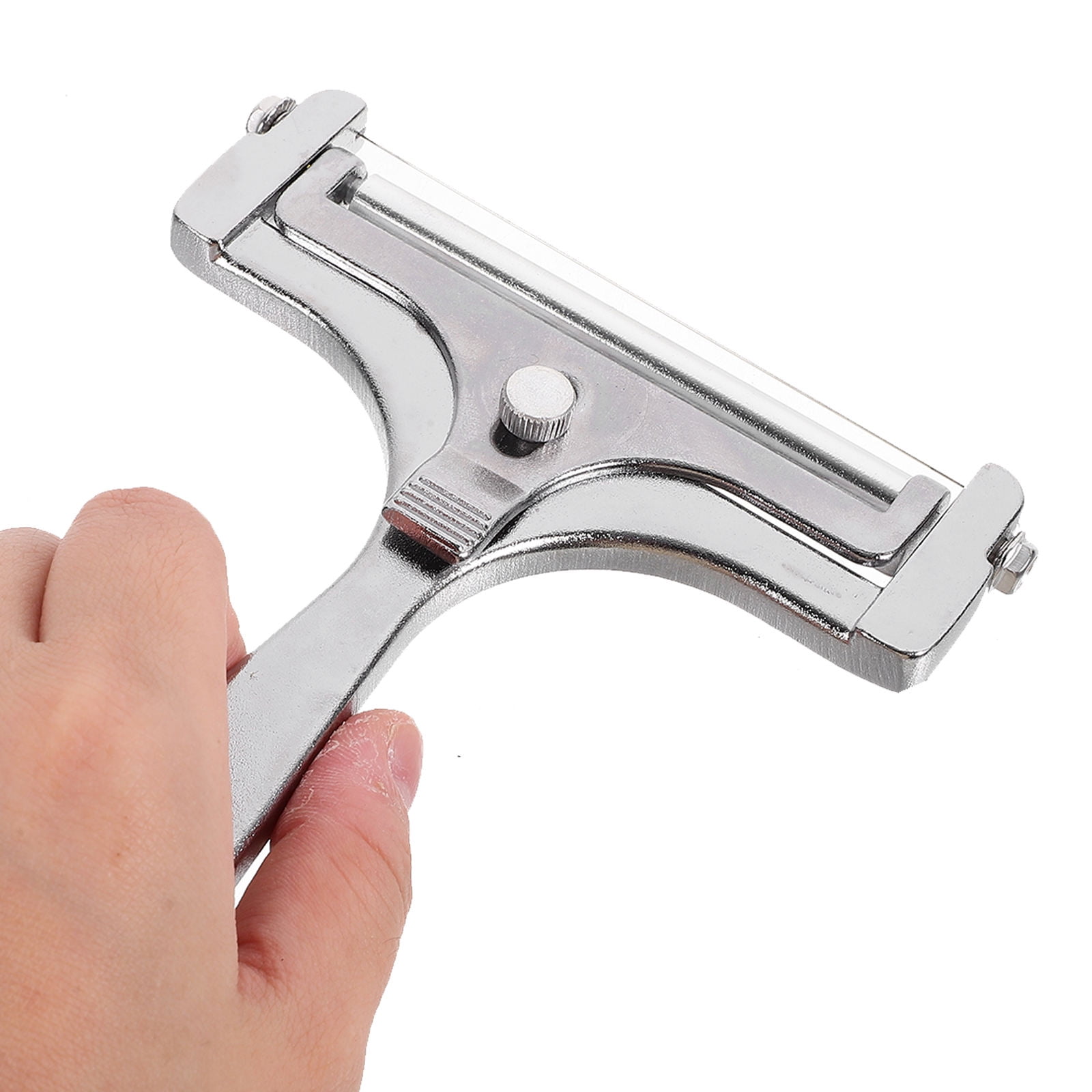WHAMVOX Adjustable Stainless Steel Cheese Slicer Handheld Cutter Shaver for Easy Cheese Slicing and Serving - Image 3