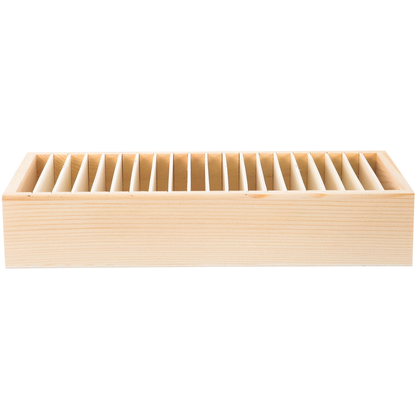 WHAMVOX Gift Ribbon Storage Holder Wooden Box Flower Wrapping Ribbon Holder Organizer - Image 4