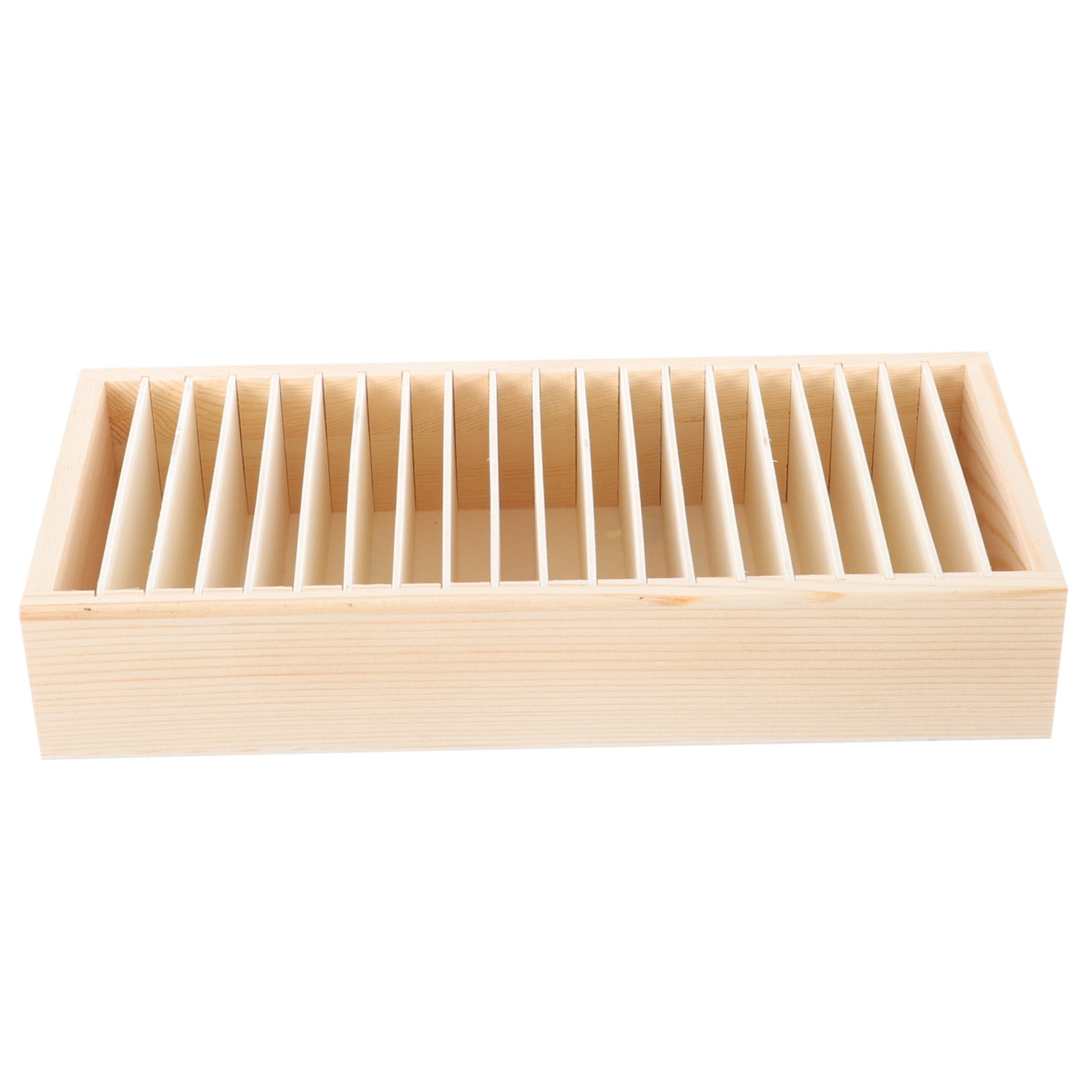 WHAMVOX Gift Ribbon Storage Holder Wooden Box Flower Wrapping Ribbon Holder Organizer - Image 5