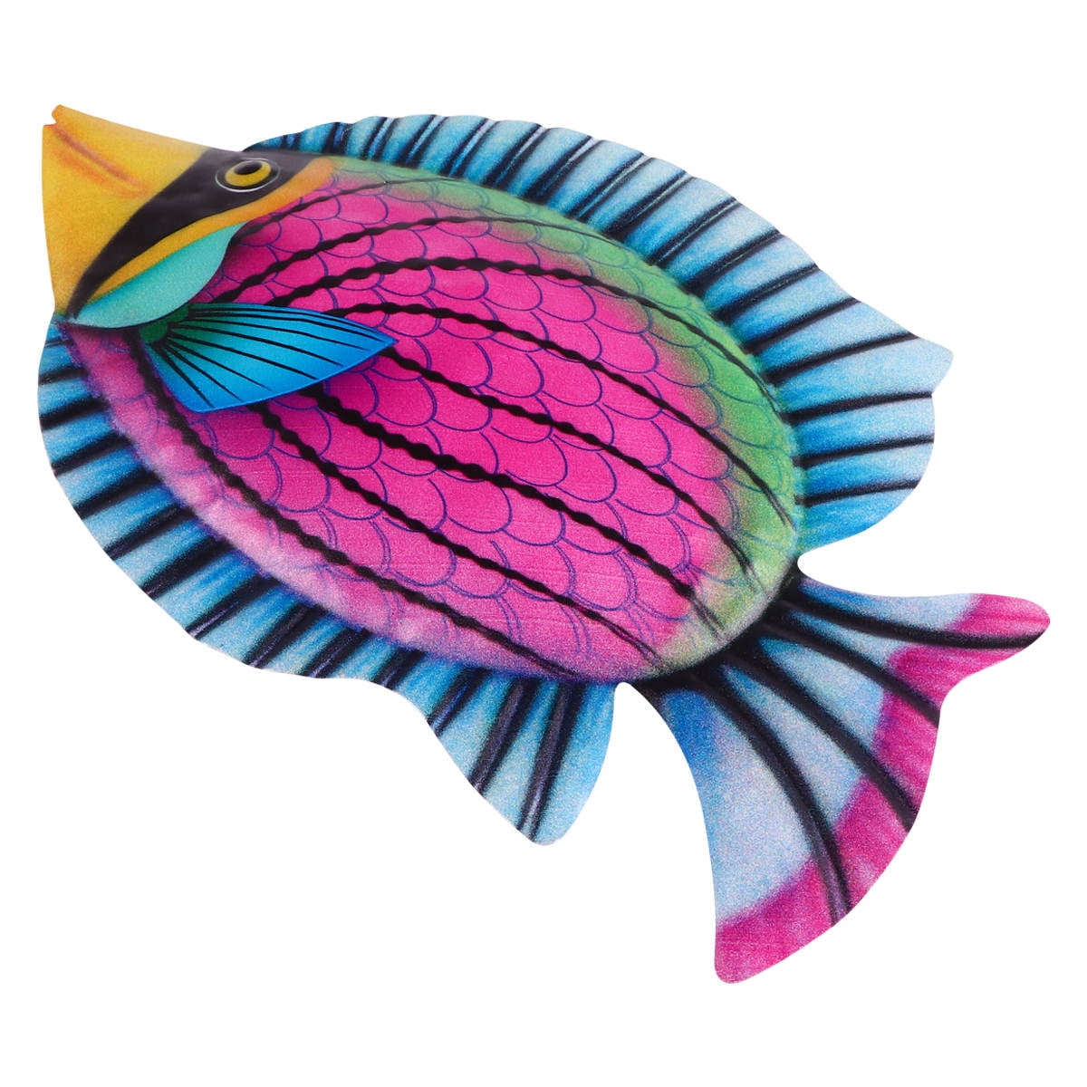 WHAMVOX Purple Iron Fish Wall Decor for Contemporary Home Decoration Easy to Hang Indoors Outdoors 7.5 Inches - Image 4