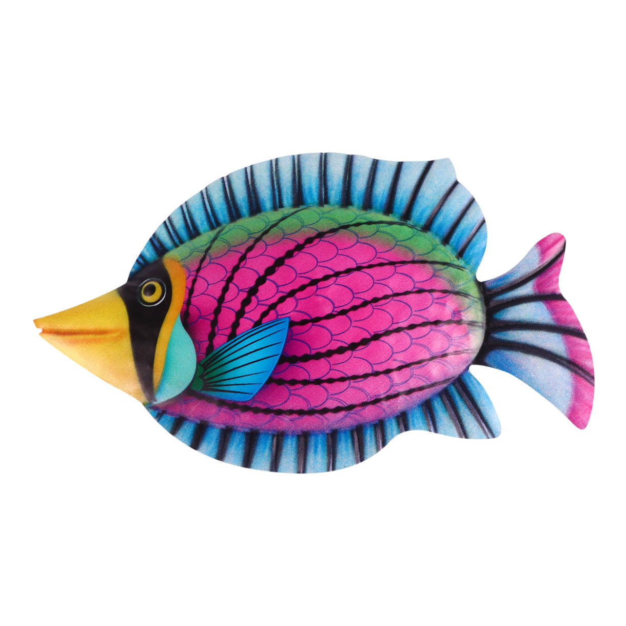 WHAMVOX Purple Iron Fish Wall Decor for Contemporary Home Decoration Easy to Hang Indoors Outdoors 7.5 Inches - Image 5