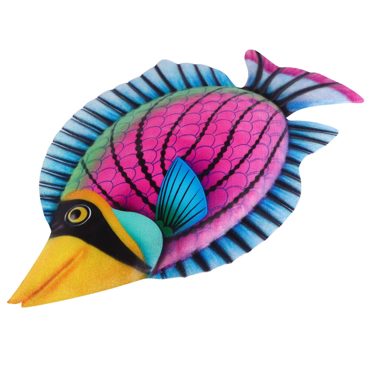 WHAMVOX Purple Iron Fish Wall Decor for Contemporary Home Decoration Easy to Hang Indoors Outdoors 7.5 Inches - Image 7