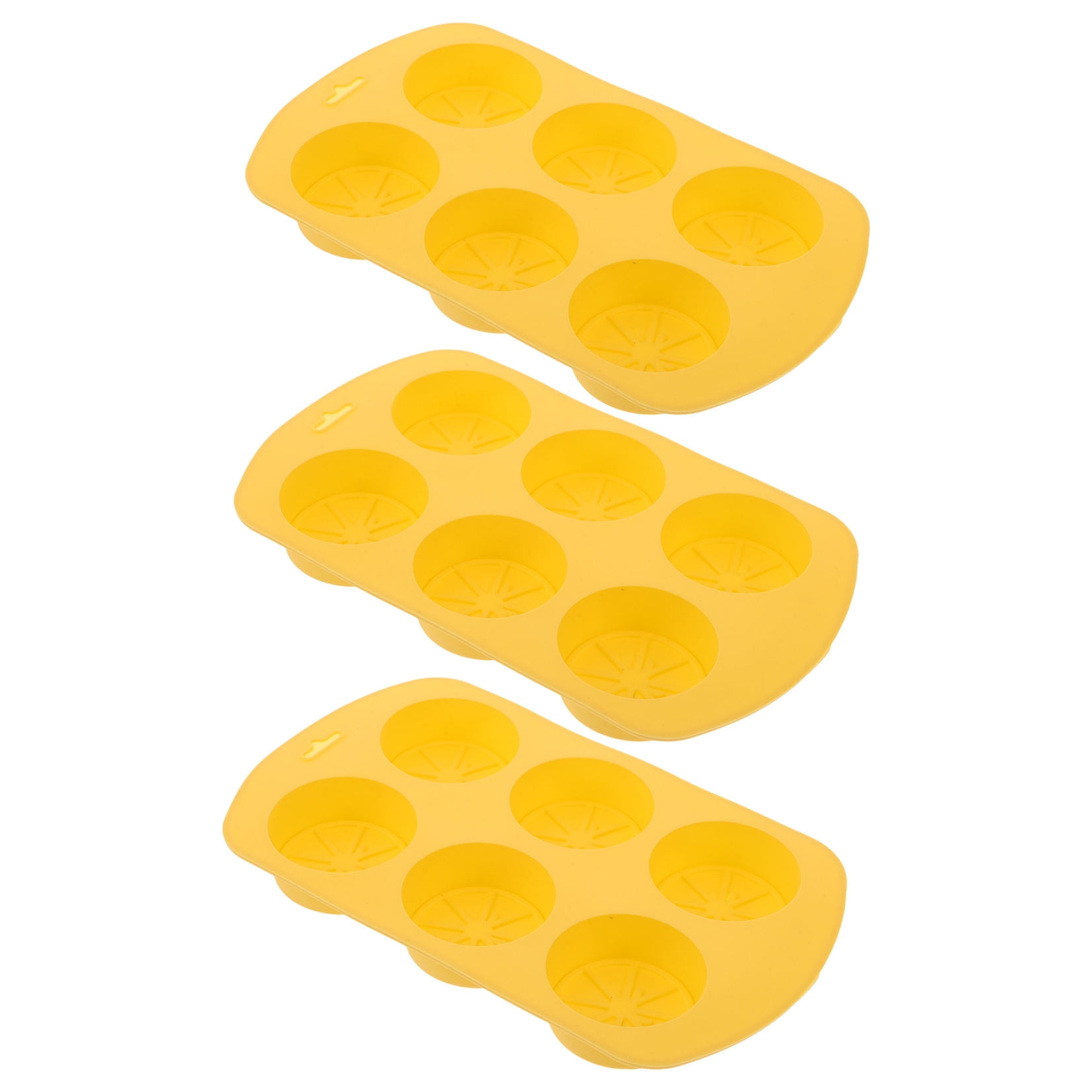 HOOWIFFY Silicone Baking Mold Lemon Slice Shaped for Soap Making Yellow 3Pcs - Image 5