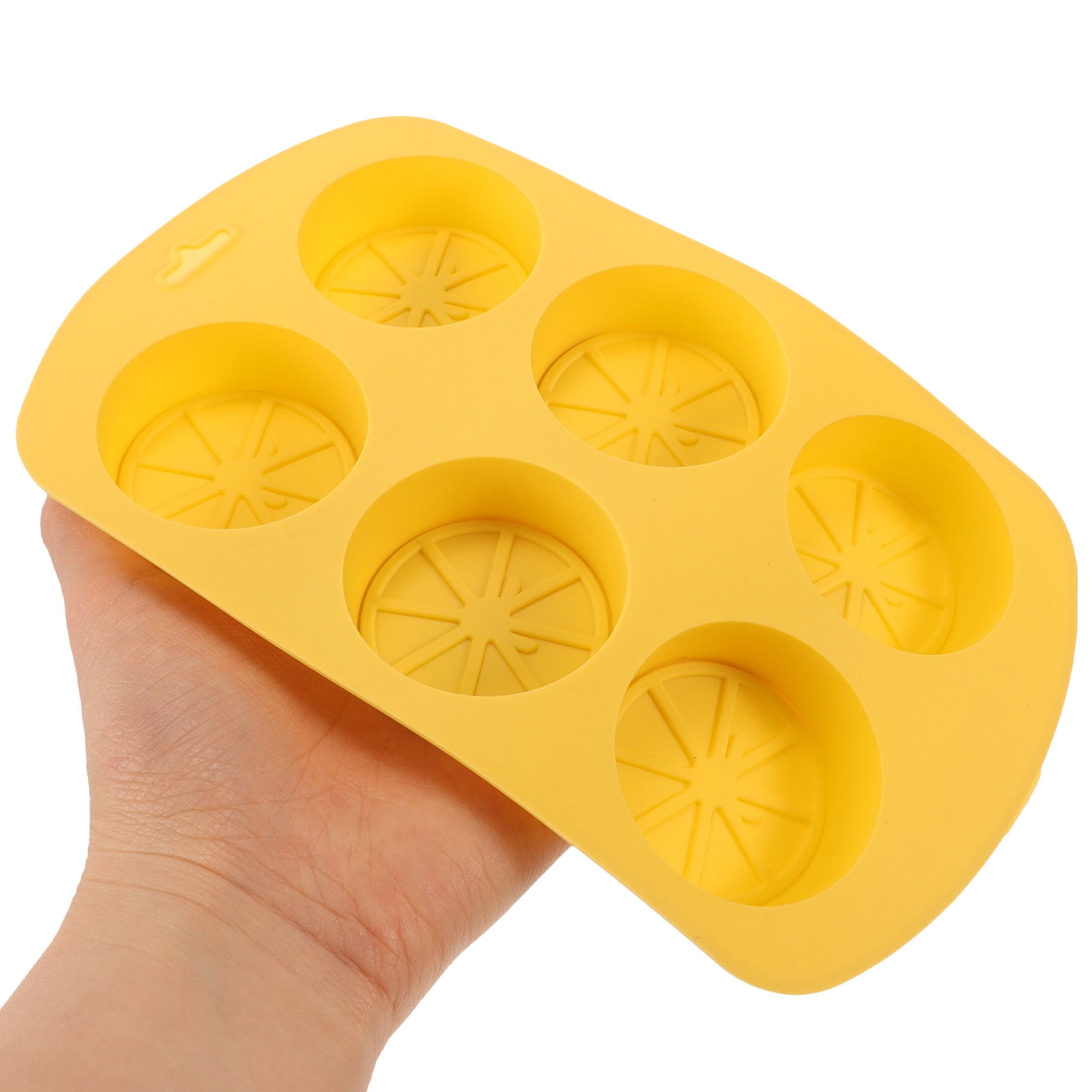 HOOWIFFY Silicone Baking Mold Lemon Slice Shaped for Soap Making Yellow 3Pcs - Image 6