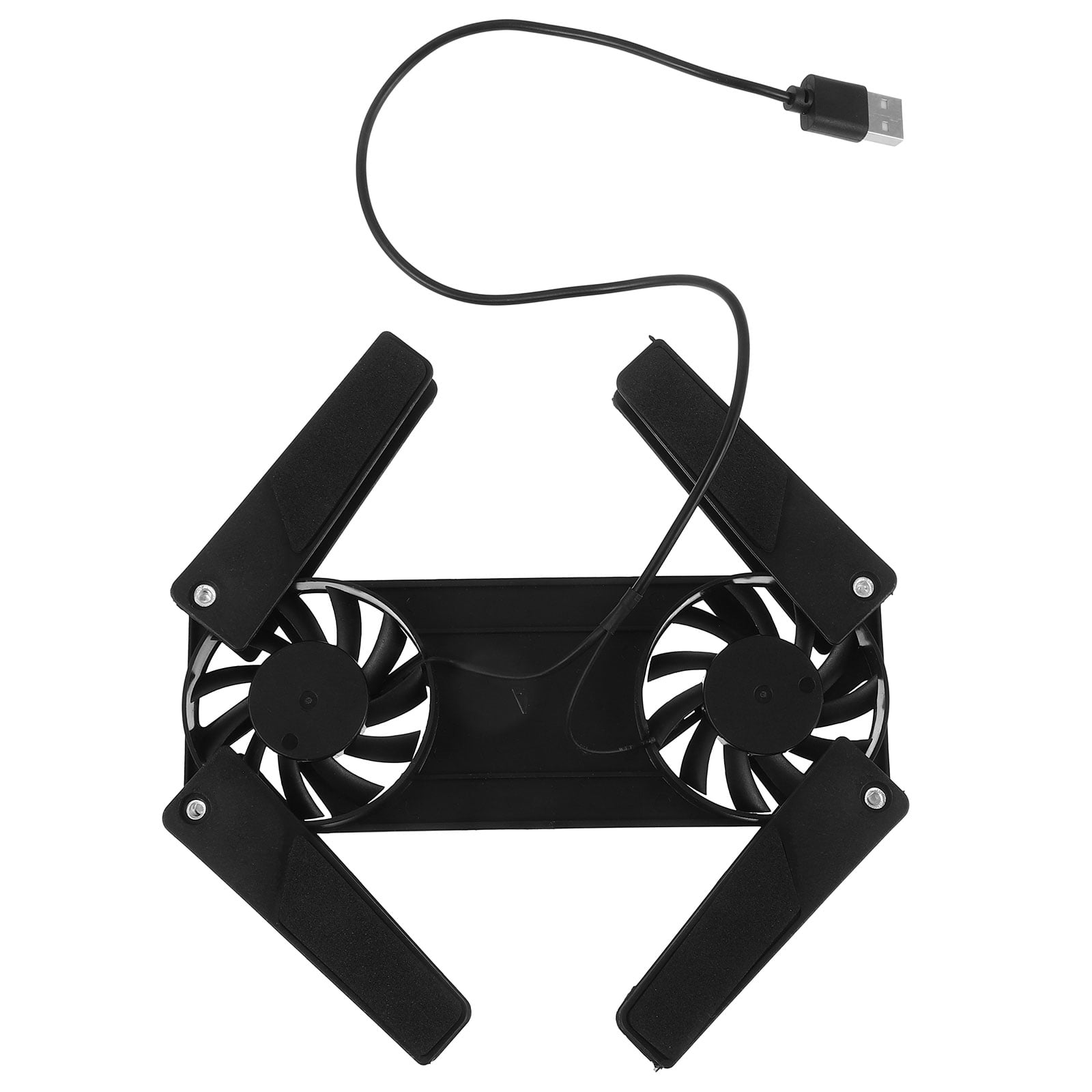 WHAMVOX Laptop Cooling Pad with Fan, Notebook Cooler Radiator Ventilation, Black, Efficient Heat Dissipation - Image 1