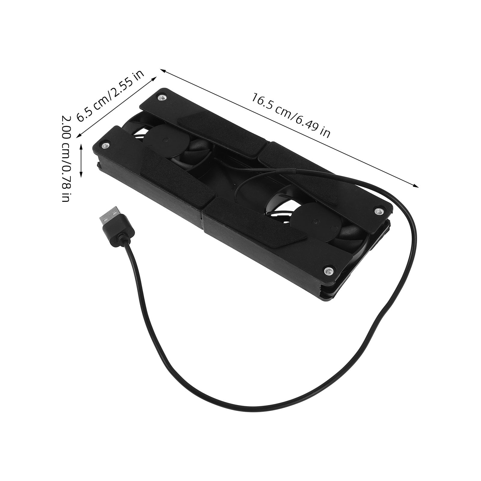 WHAMVOX Laptop Cooling Pad with Fan, Notebook Cooler Radiator Ventilation, Black, Efficient Heat Dissipation - Image 2