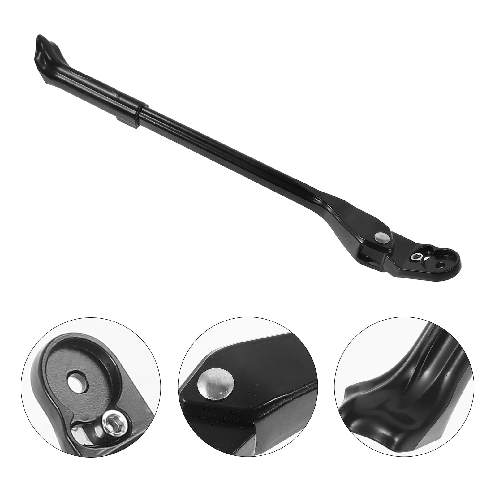 WHAMVOX Adjustable Rear Kickstand for Mountain Bikes Rack Support Black - Image 1