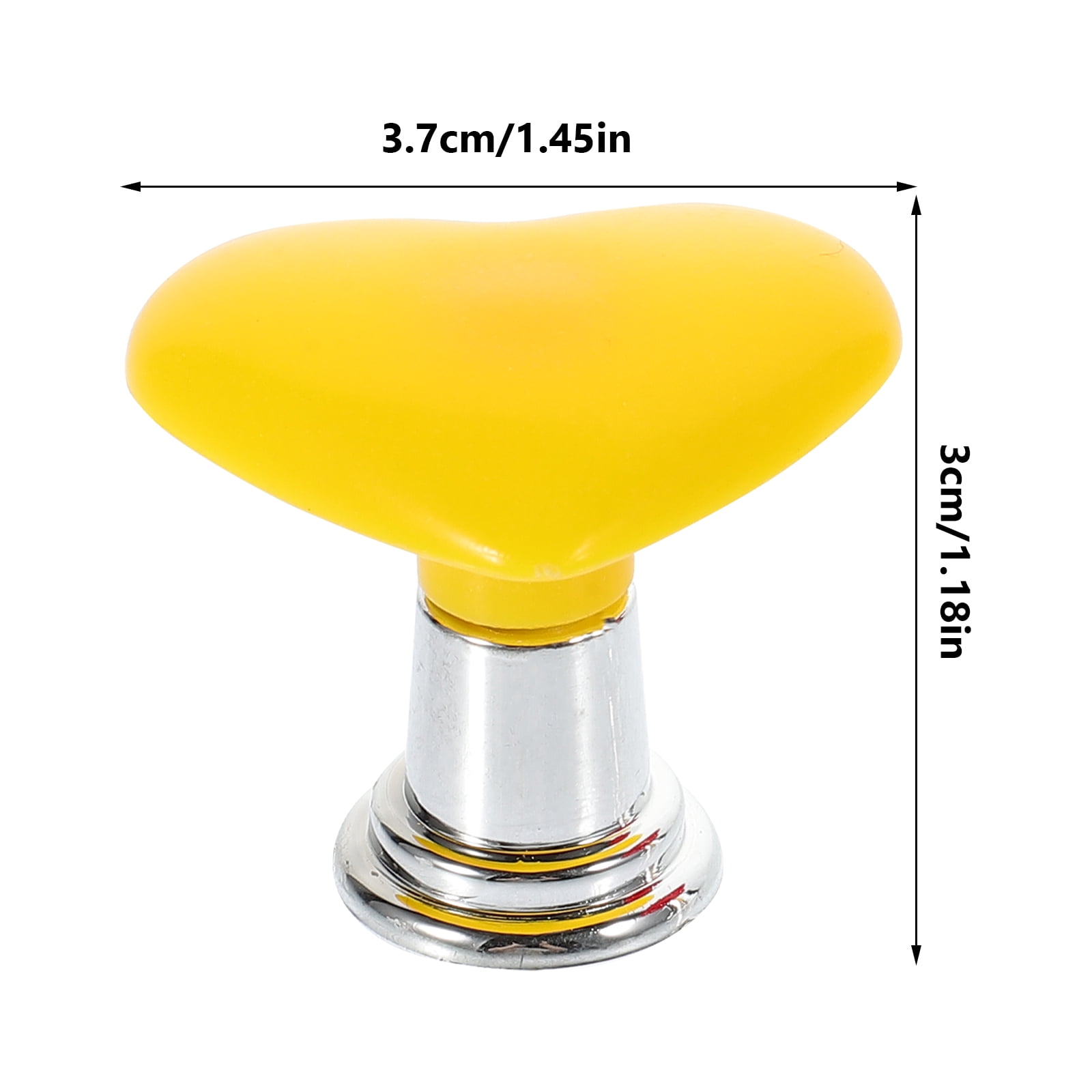 HOOWIFFY Toilet Tank Button Handle Set, Plastic Replacement, Creative Design, 4 Pieces - Image 2