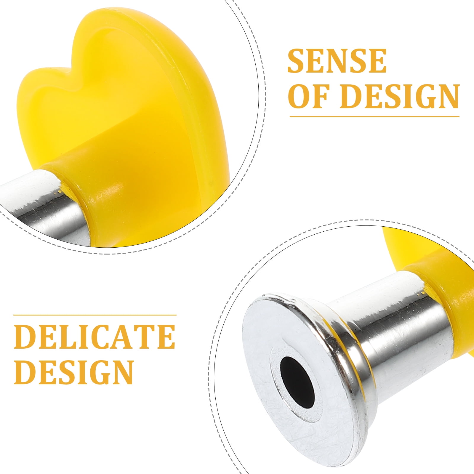HOOWIFFY Toilet Tank Button Handle Set, Plastic Replacement, Creative Design, 4 Pieces - Image 3
