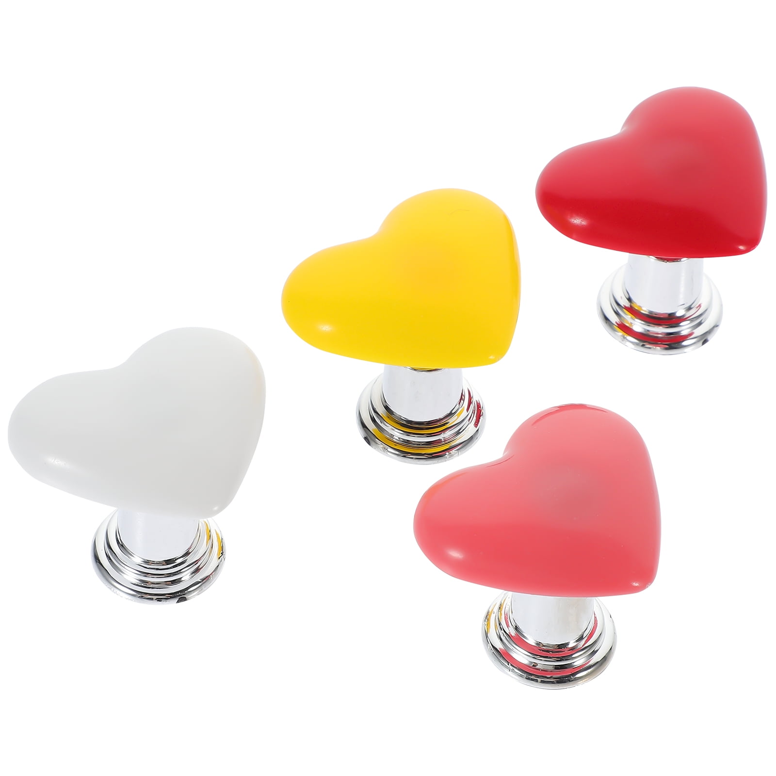 HOOWIFFY Toilet Tank Button Handle Set, Plastic Replacement, Creative Design, 4 Pieces - Image 4