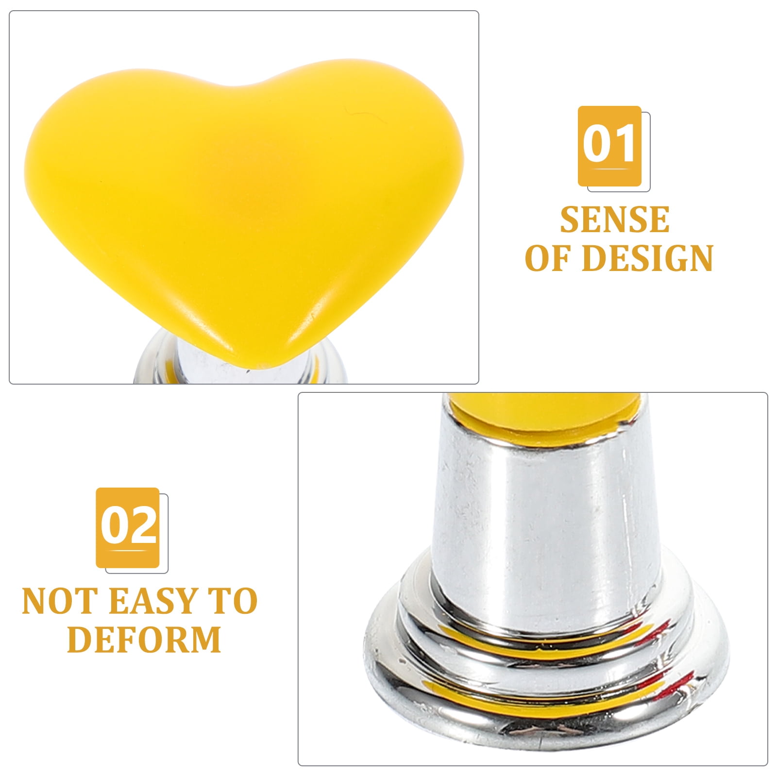 HOOWIFFY Toilet Tank Button Handle Set, Plastic Replacement, Creative Design, 4 Pieces - Image 6