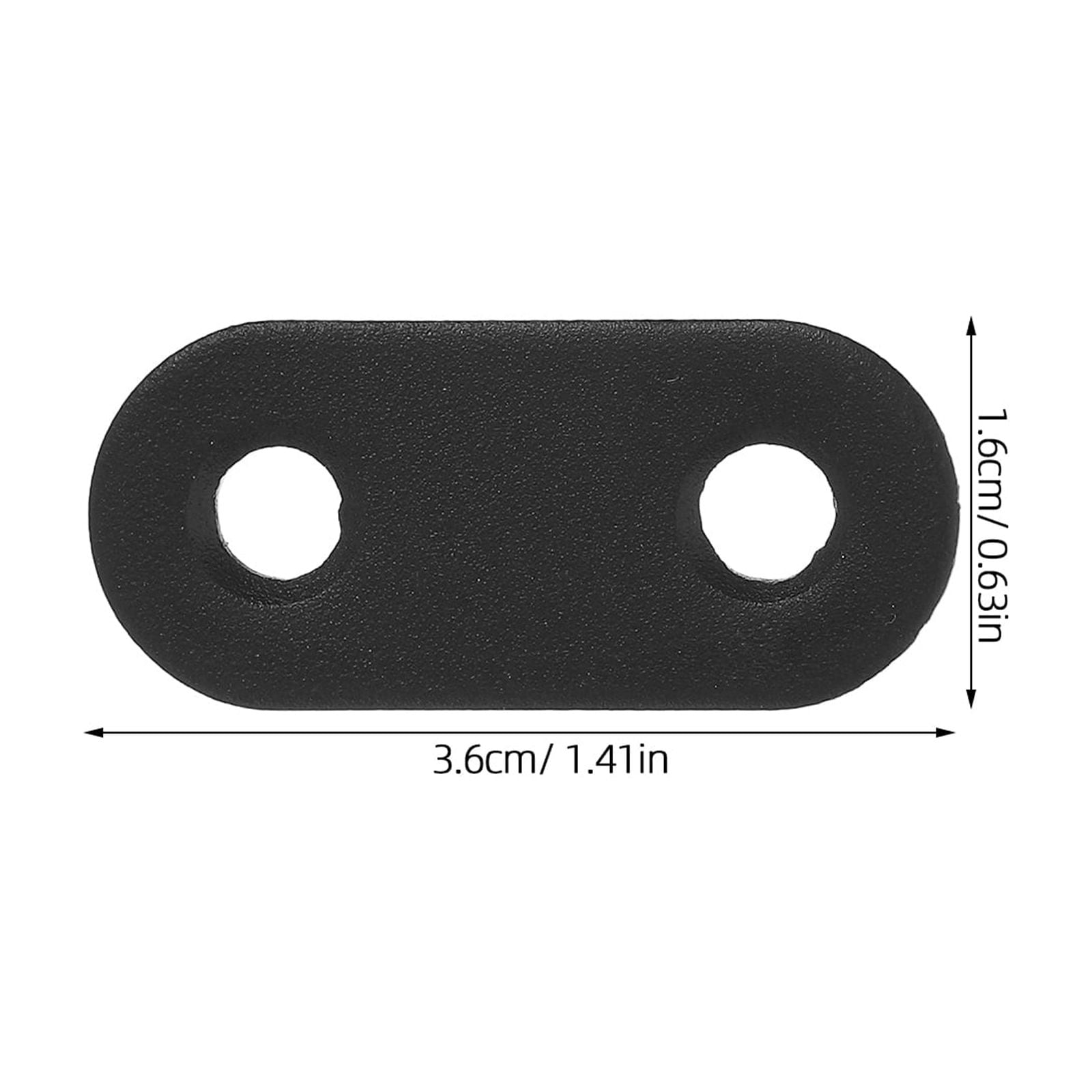 WHAMVOX 16 Sets Flat Corner Braces Straight Mending Plates Metal Fixing Corner Brace with Screws - Image 2