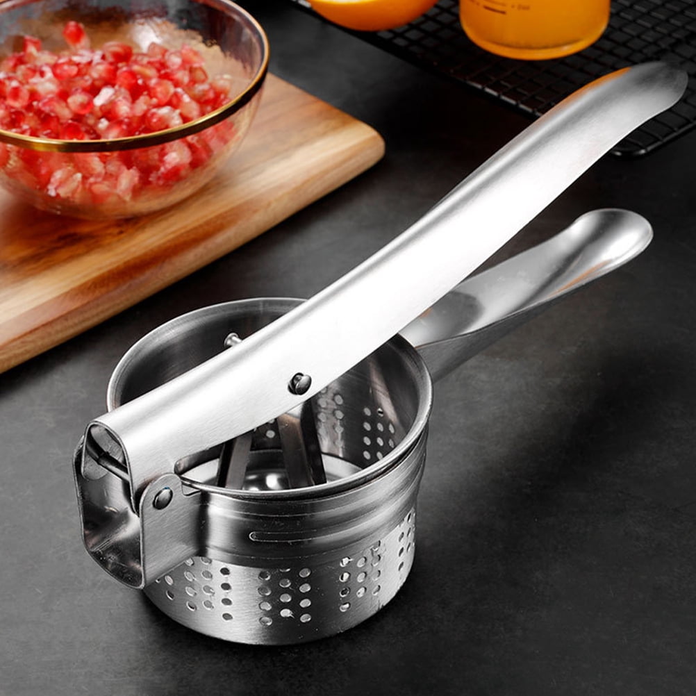 WHAMVOX Simple Fruit Juicer Orange Squeezer Hand Press Cold Stainless Silver - Image 3