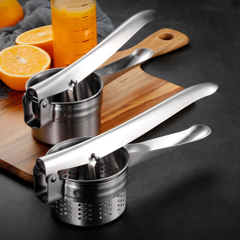 WHAMVOX Simple Fruit Juicer Orange Squeezer Hand Press Cold Stainless Silver - Image 7