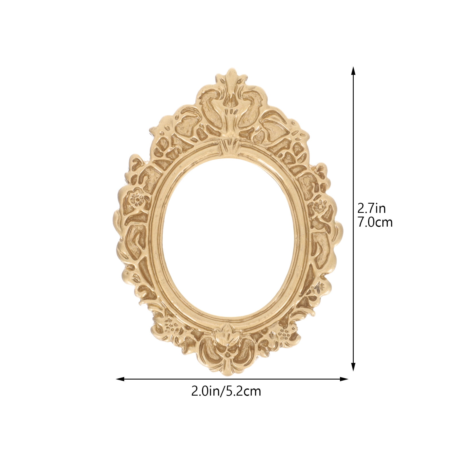 WHAMVOX 10 Pcs Golden Photo Frame Mini Vintage Picture Frames Antique - Image 2