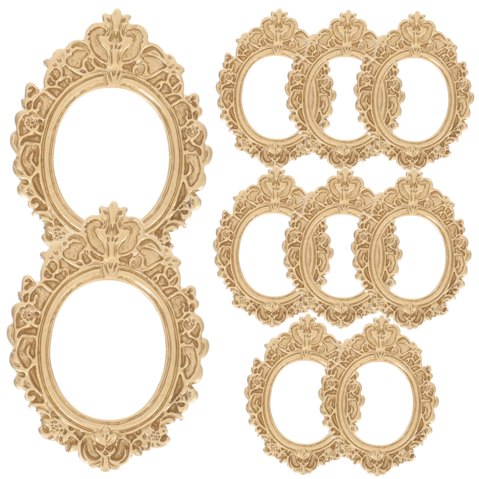 WHAMVOX 10 Pcs Golden Photo Frame Mini Vintage Picture Frames Antique - Image 5