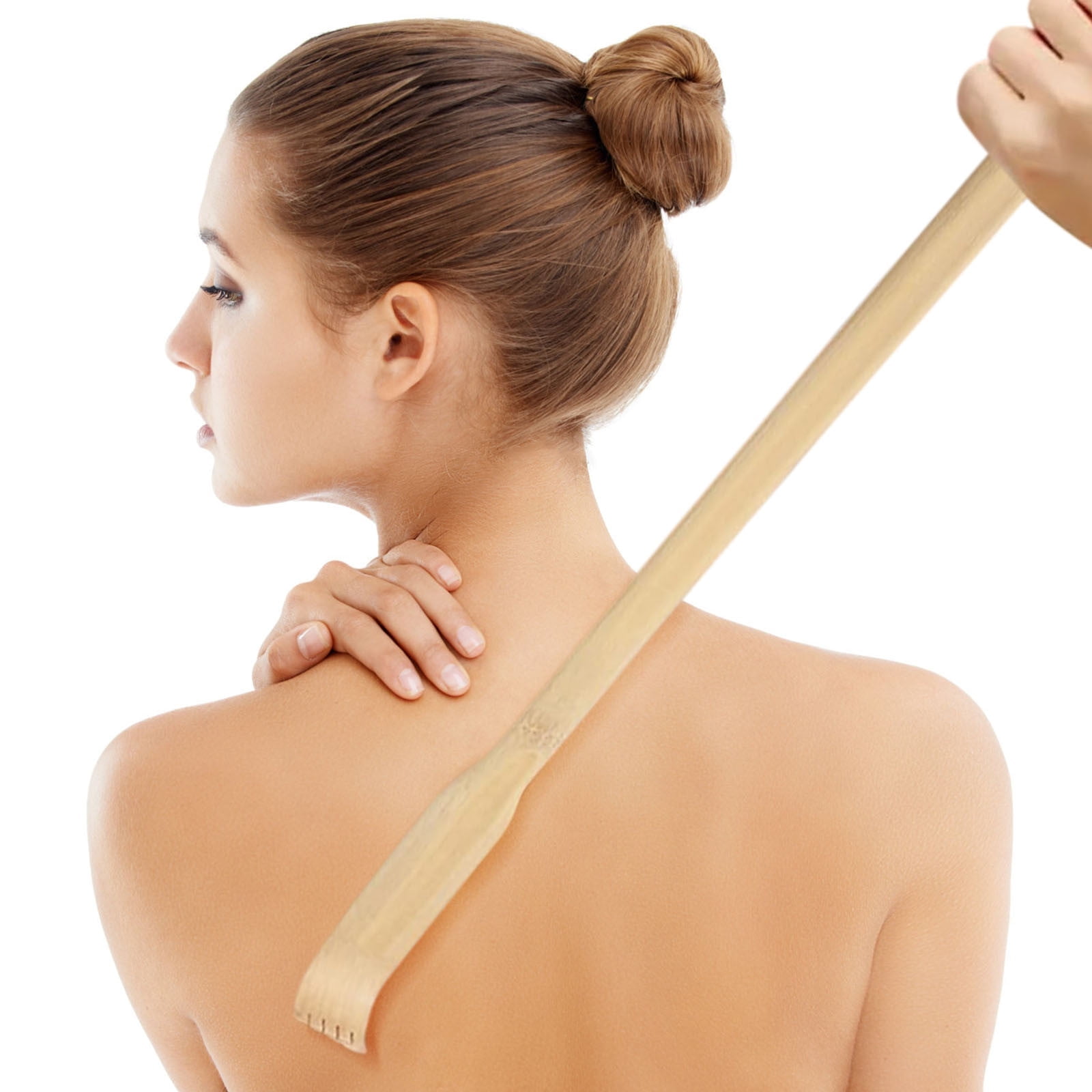 Darzheoy Bamboo Back Scratcher for Adults, Back Scratcher Massage Tool, Back Scratcher Rake Itching Relief Body Relaxation Massager Multicolor - Image 4