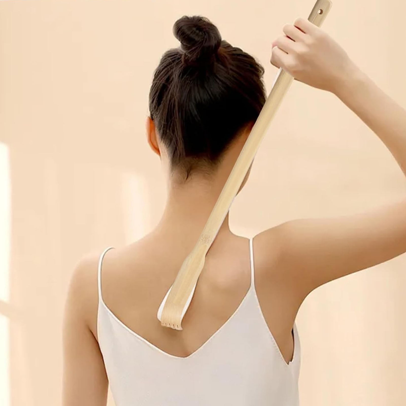 Darzheoy Bamboo Back Scratcher for Adults, Back Scratcher Massage Tool, Back Scratcher Rake Itching Relief Body Relaxation Massager Multicolor - Image 5