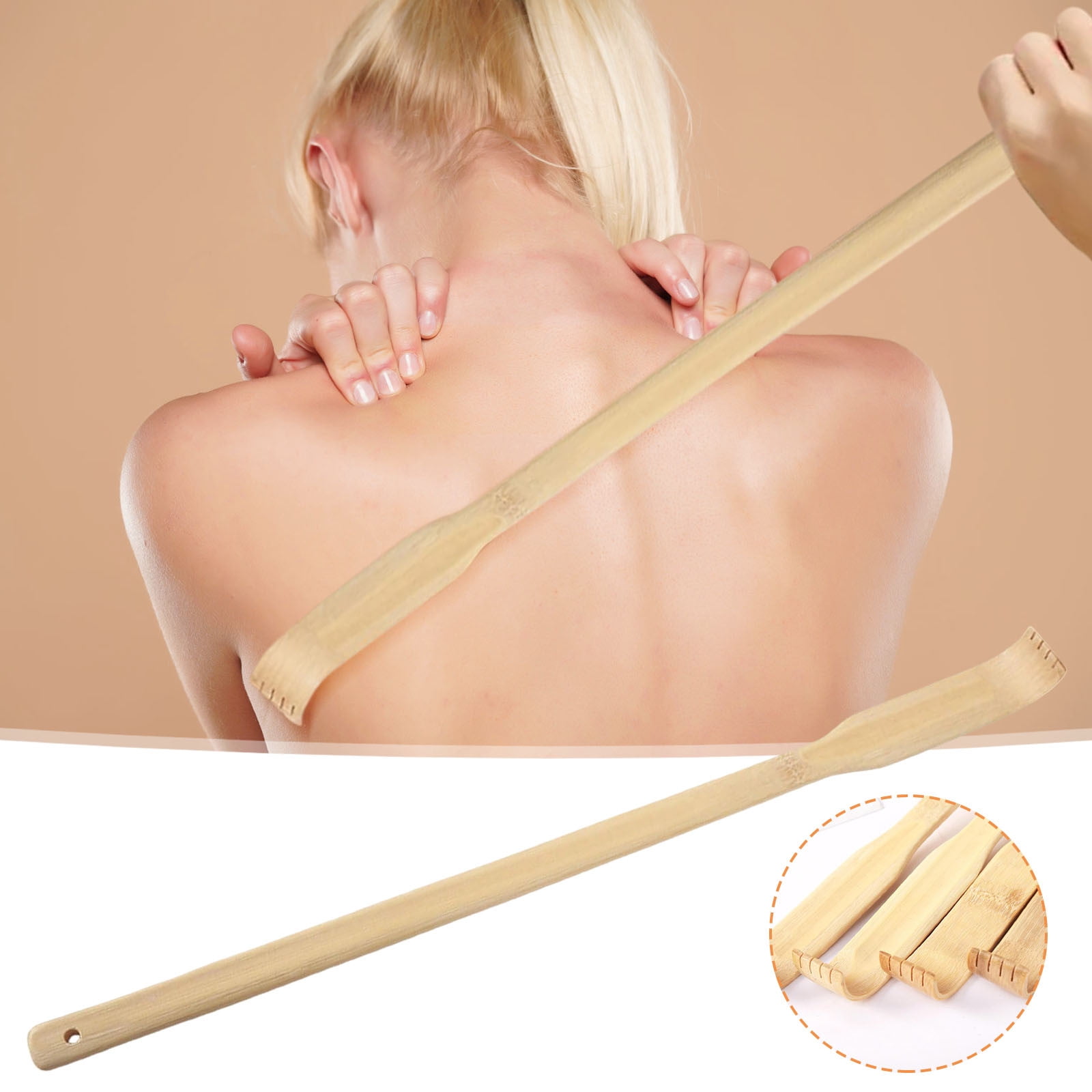 Darzheoy Bamboo Back Scratcher for Adults, Back Scratcher Massage Tool, Back Scratcher Rake Itching Relief Body Relaxation Massager Multicolor - Image 6
