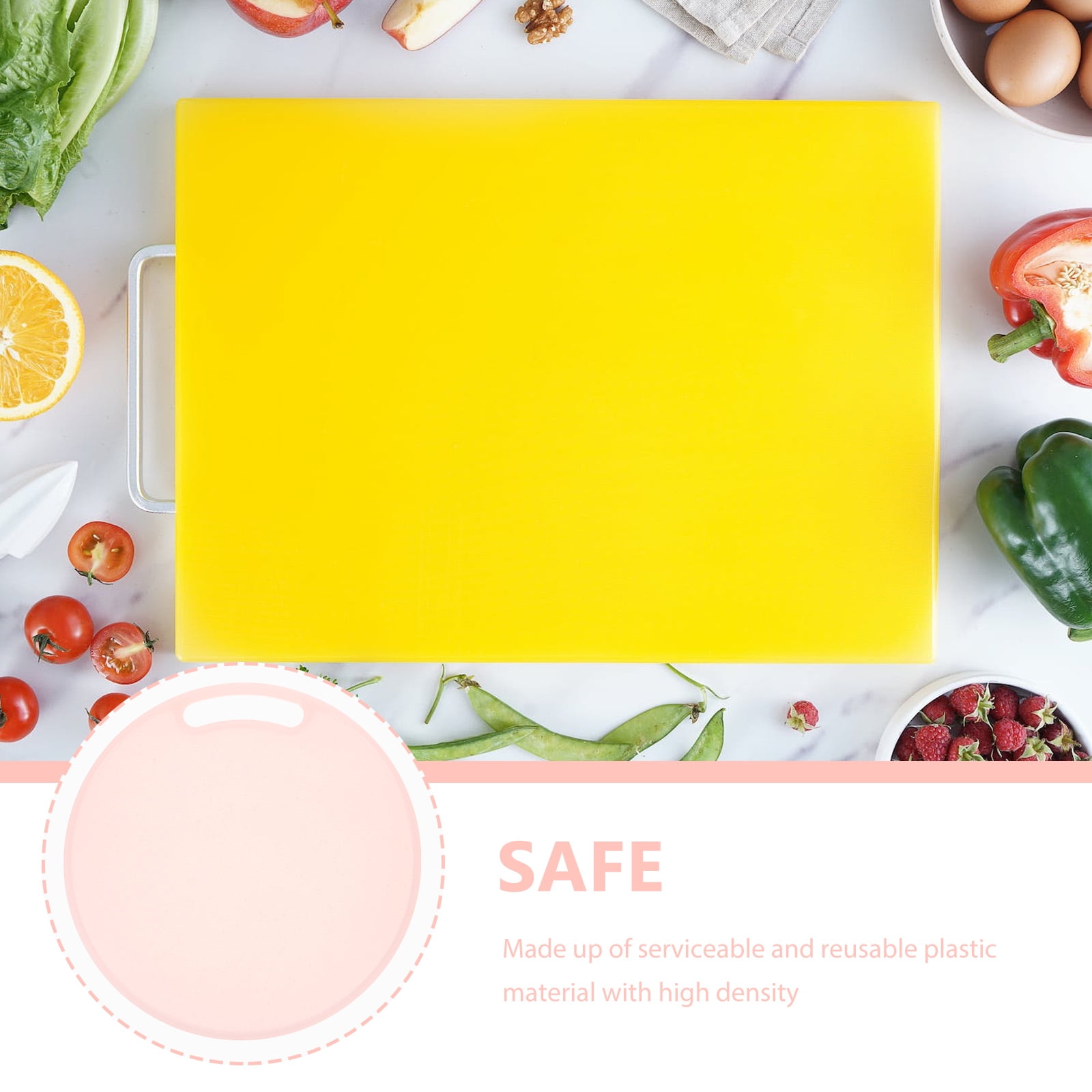 WHAMVOX Portable Round Cutting Board Odor- Cutting Mat for Food Prep and Cooking Use - Image 7
