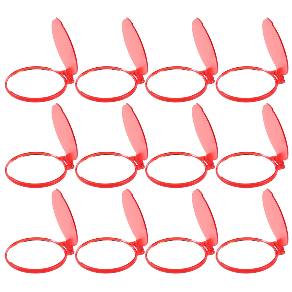 WHAMVOX 12 Pcs Mini Handheld Portable Makeup Mirror - Image 3