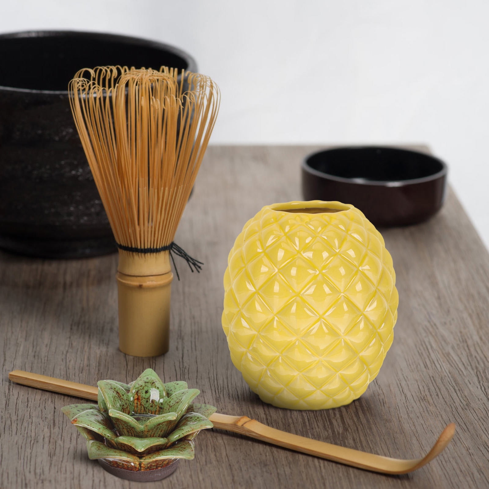 WHAMVOX Yellow Pineapple Tea Cookie Jar Storage Container for Fruit and Travel Kitchen Use - Image 6