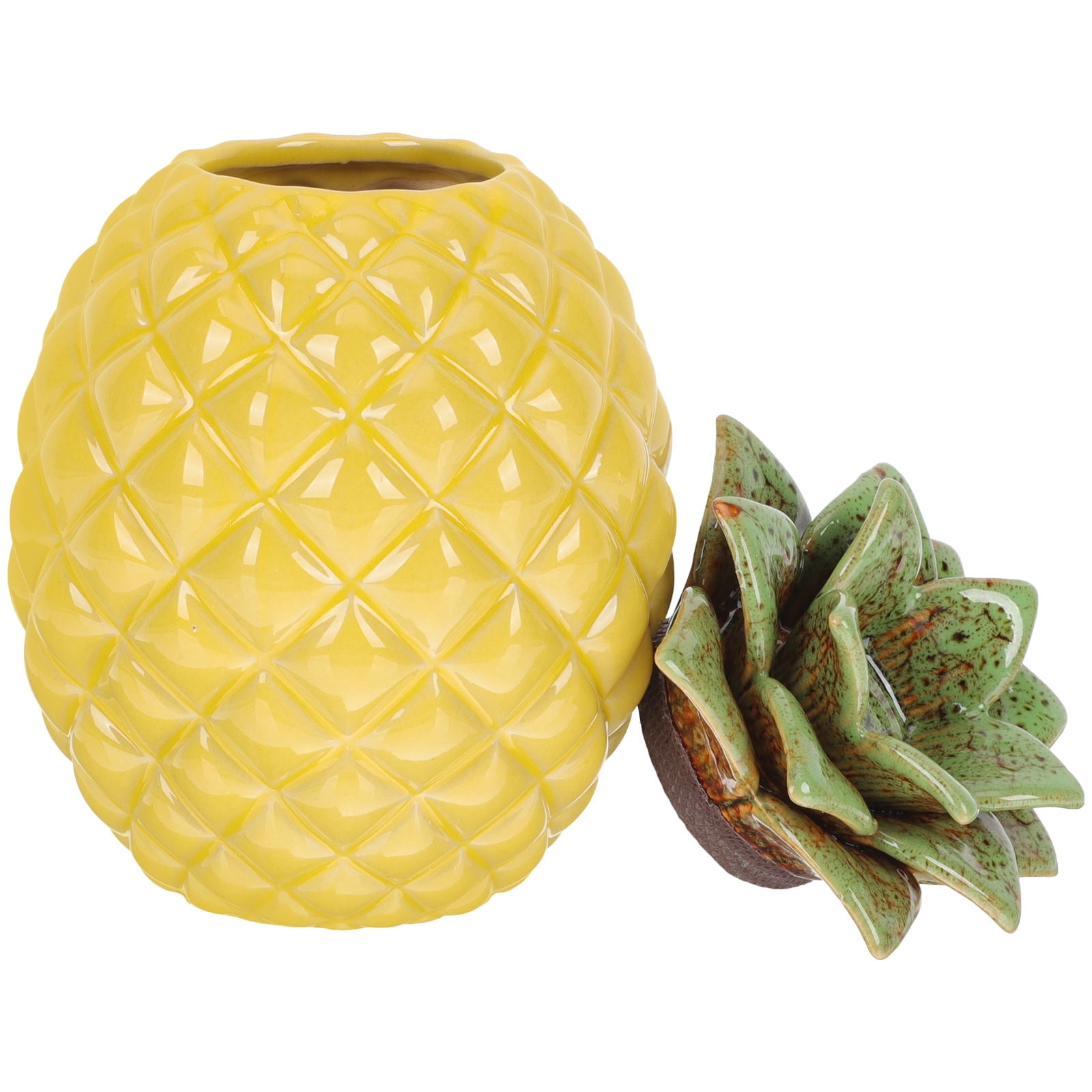 WHAMVOX Yellow Pineapple Tea Cookie Jar Storage Container for Fruit and Travel Kitchen Use - Image 7
