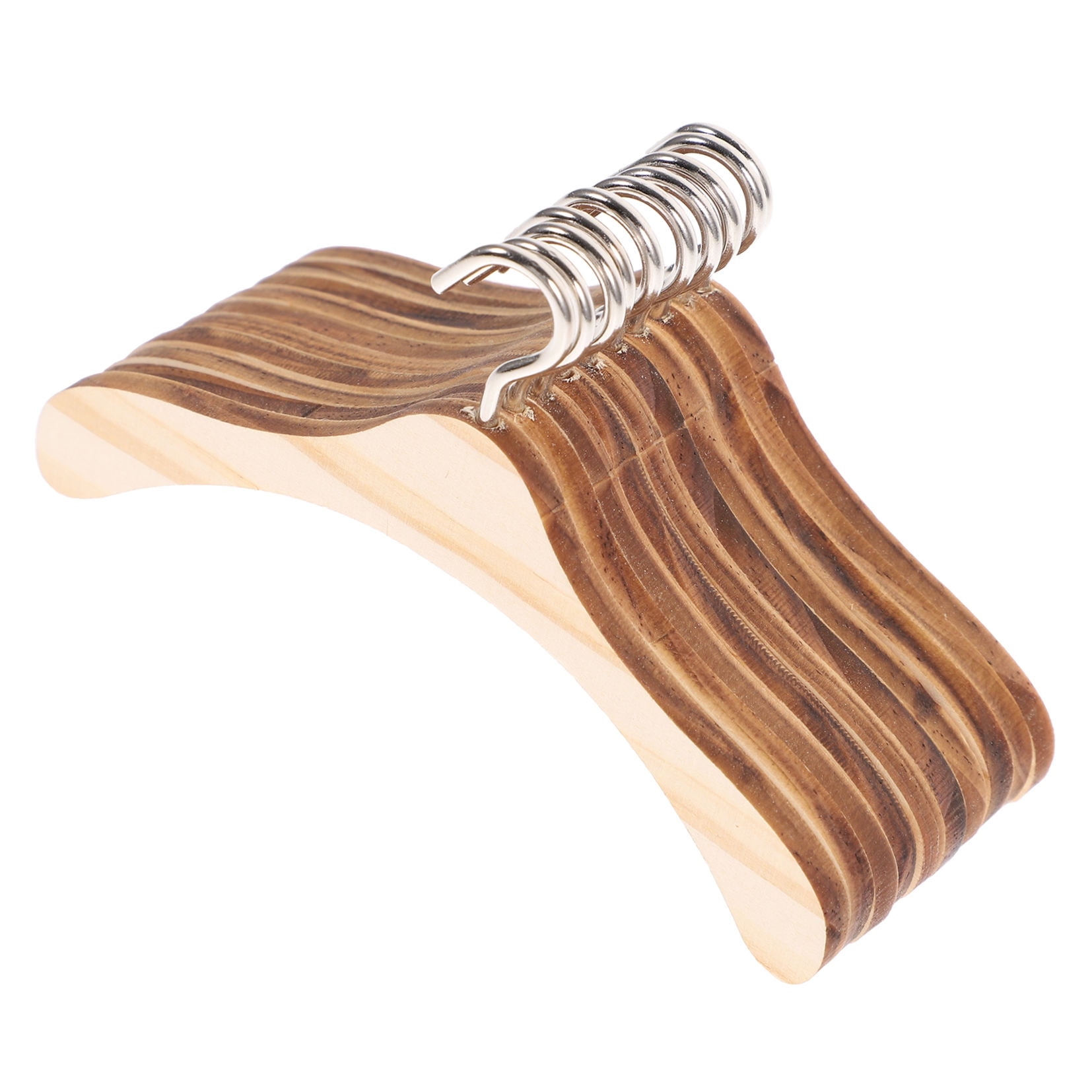 WHAMVOX 10 Pcs Mini Wooden Clothes Rack Hangers Clothing Kids Toys Baby - Image 4