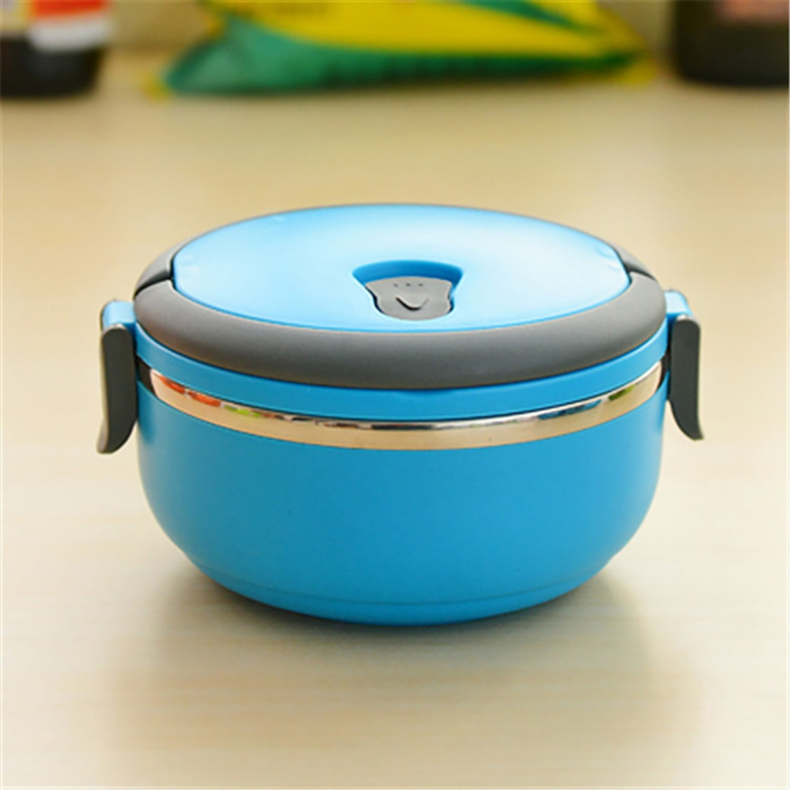 Darzheoy Lunch Box Containers for Hot Food, Portable Lunch Box Stainless Steel Insulated Food Storage Container for Outdoor Camping Picnic Blue - Image 7