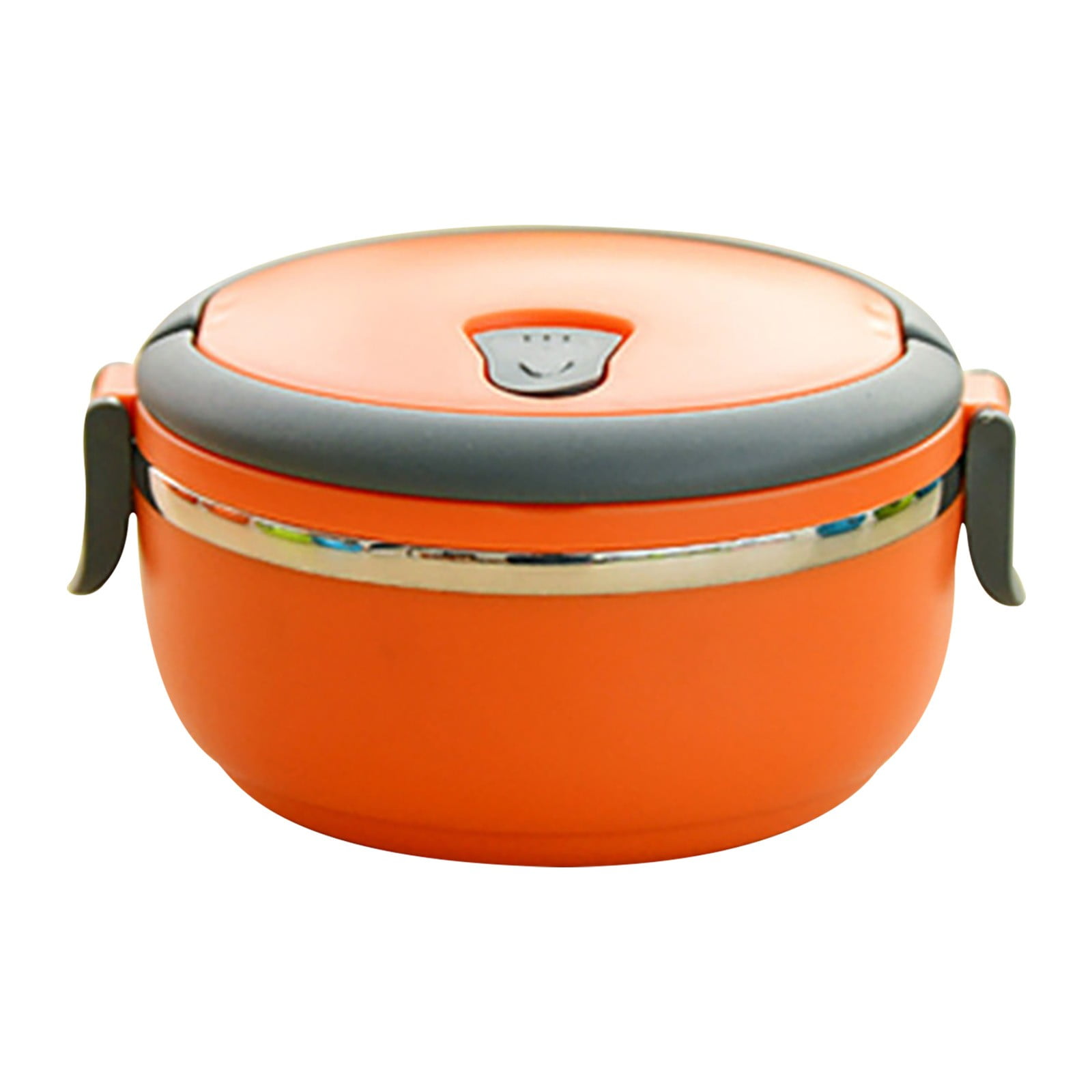 Darzheoy Lunch Box Containers for Hot Food, Portable Lunch Box Stainless Steel Insulated Food Storage Container for Outdoor Camping Picnic Orange - Image 1