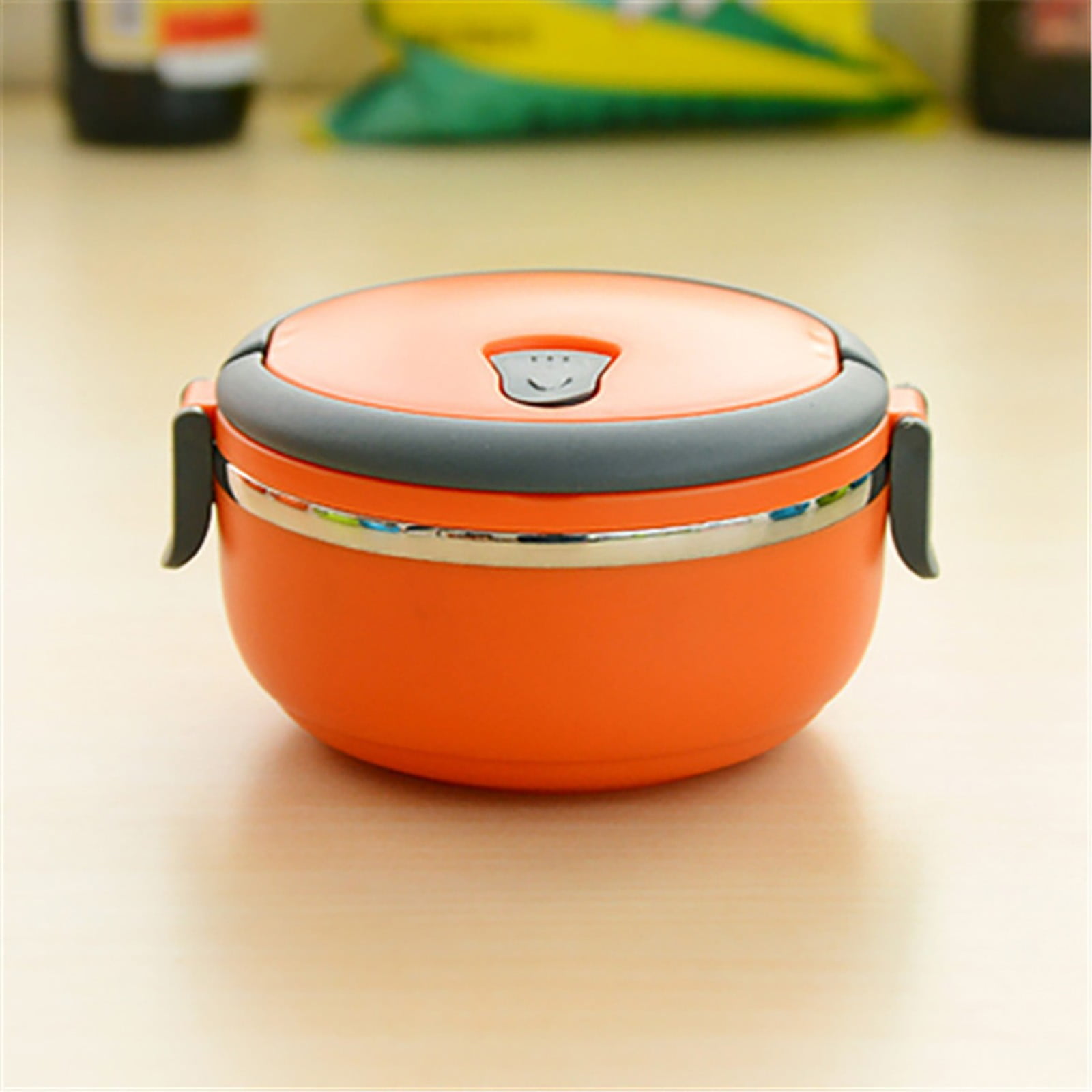 Darzheoy Lunch Box Containers for Hot Food, Portable Lunch Box Stainless Steel Insulated Food Storage Container for Outdoor Camping Picnic Orange - Image 6