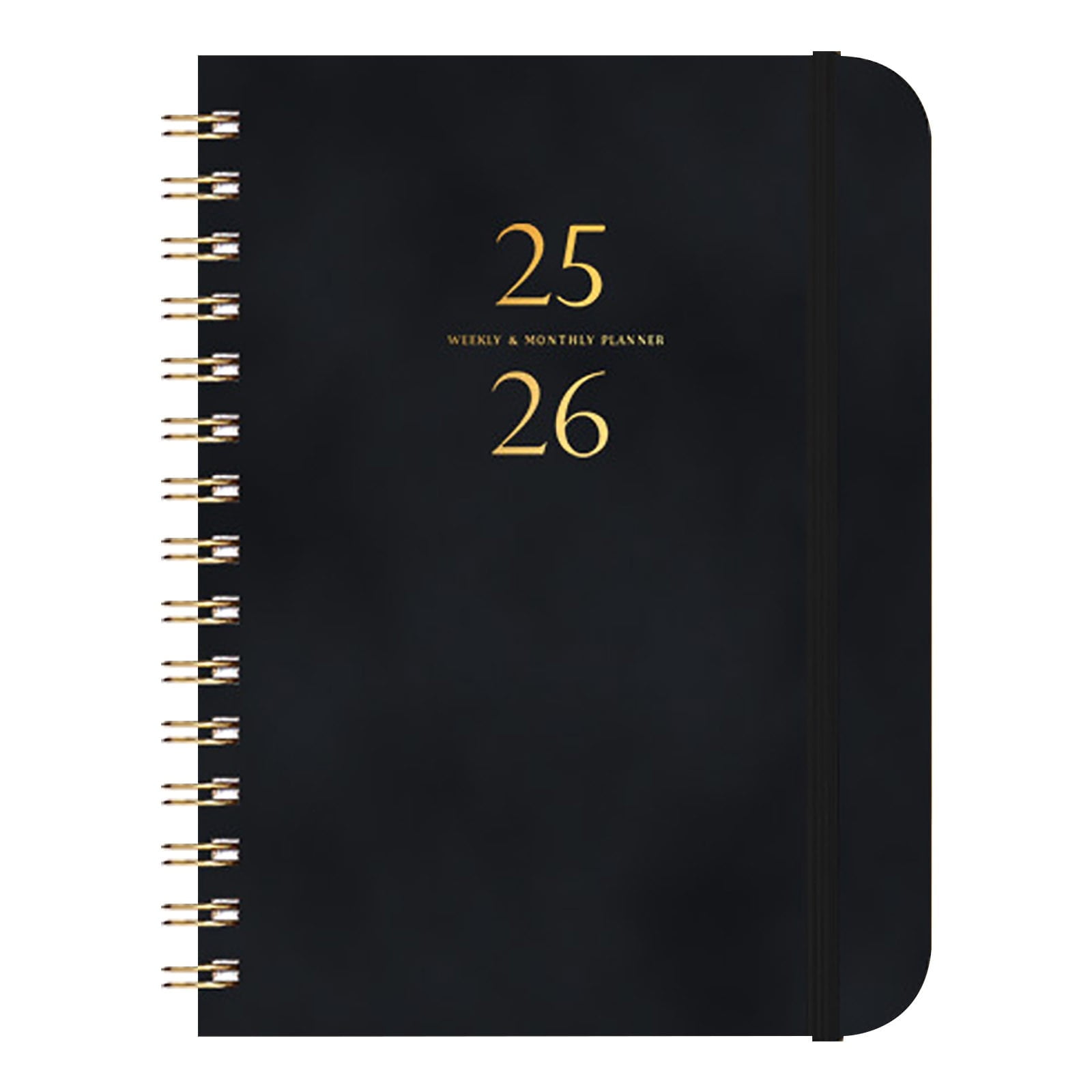 Darzheoy 2025-2026 Planner, Academic Planner 2025-2026 from July 2025, June 2026, Weekly & Monthly Planner Spiral Bound with 12 Monthly Tabs Black - Image 2