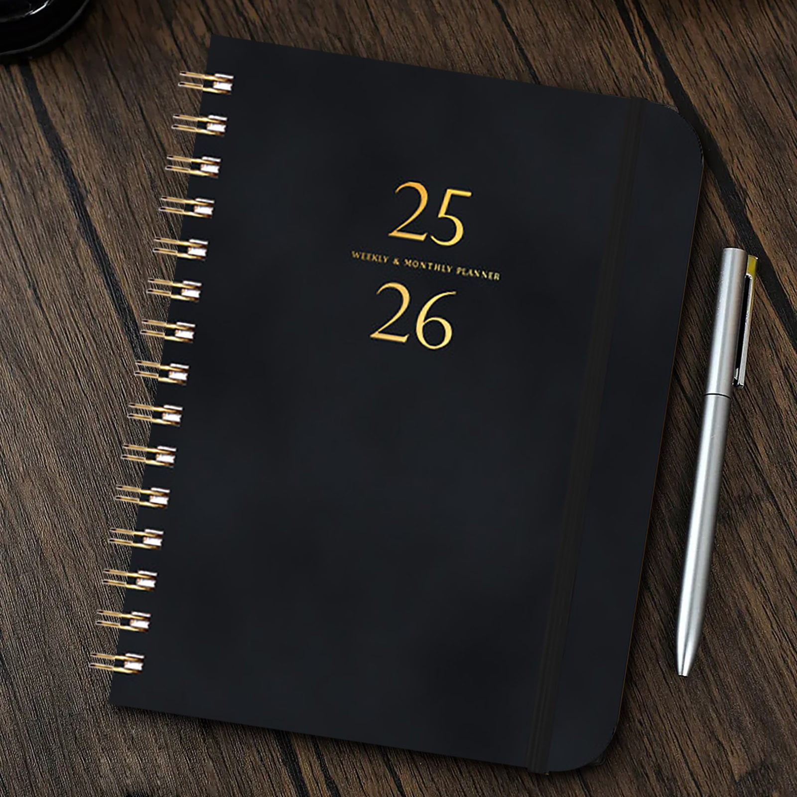 Darzheoy 2025-2026 Planner, Academic Planner 2025-2026 from July 2025, June 2026, Weekly & Monthly Planner Spiral Bound with 12 Monthly Tabs Black - Image 5