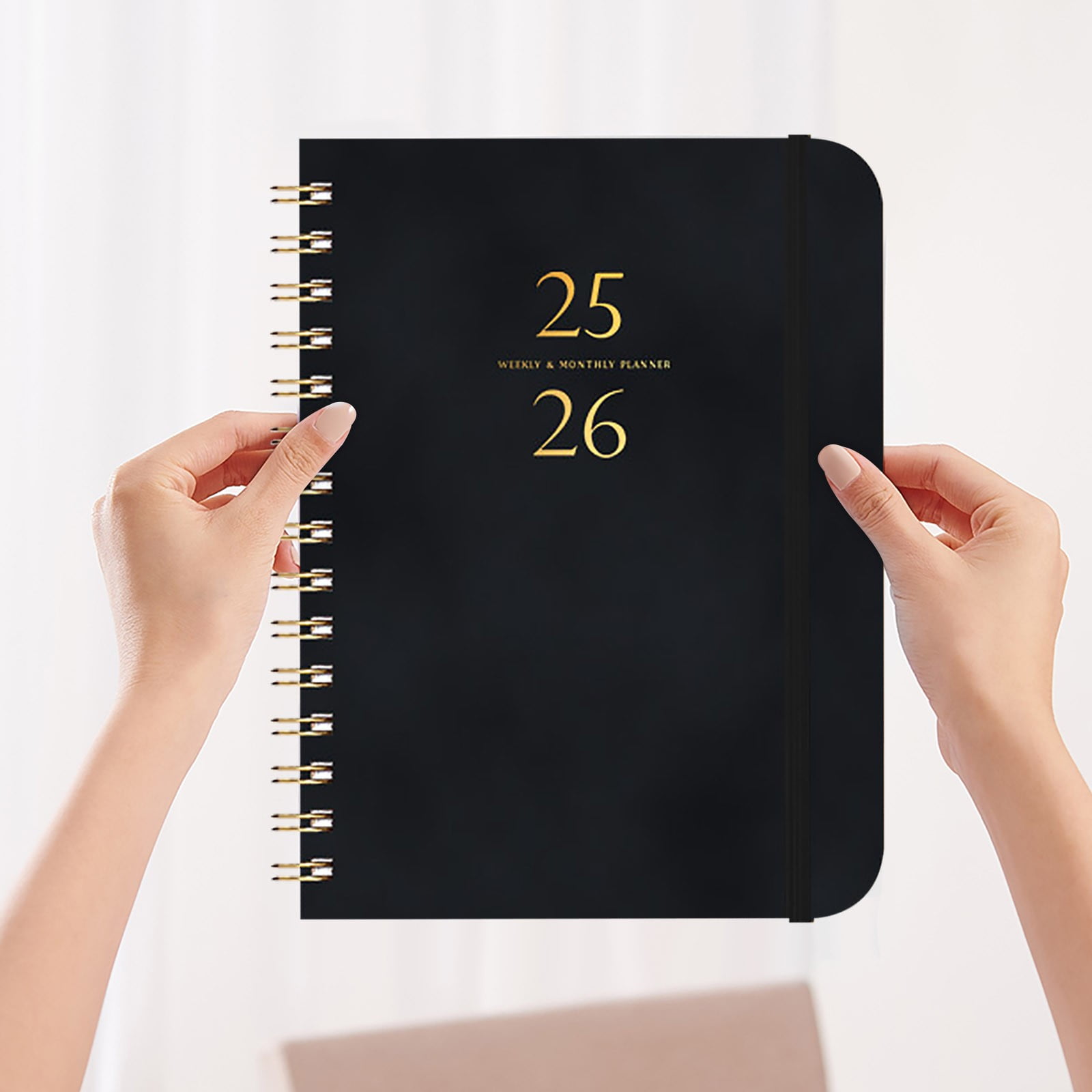 Darzheoy 2025-2026 Planner, Academic Planner 2025-2026 from July 2025, June 2026, Weekly & Monthly Planner Spiral Bound with 12 Monthly Tabs Black - Image 6