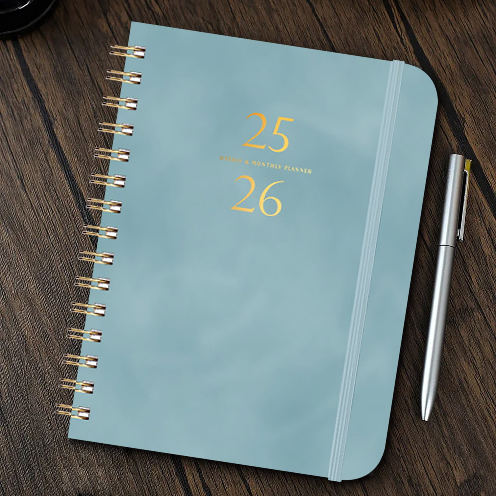 Darzheoy 2025-2026 Planner, Academic Planner 2025-2026 from July 2025, June 2026, Weekly & Monthly Planner Spiral Bound with 12 Monthly Tabs Blue - Image 3