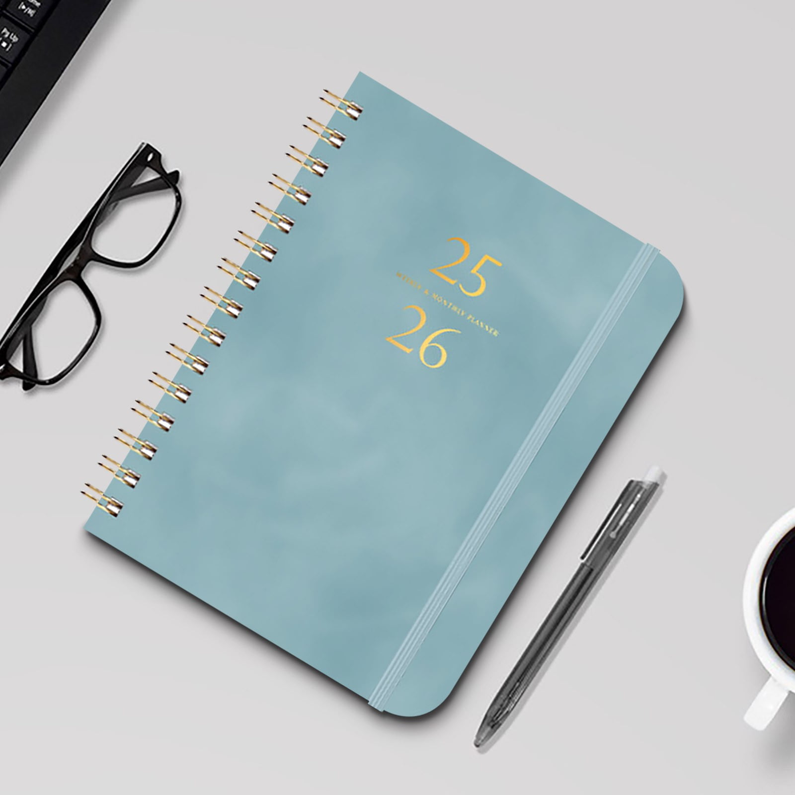 Darzheoy 2025-2026 Planner, Academic Planner 2025-2026 from July 2025, June 2026, Weekly & Monthly Planner Spiral Bound with 12 Monthly Tabs Blue - Image 4