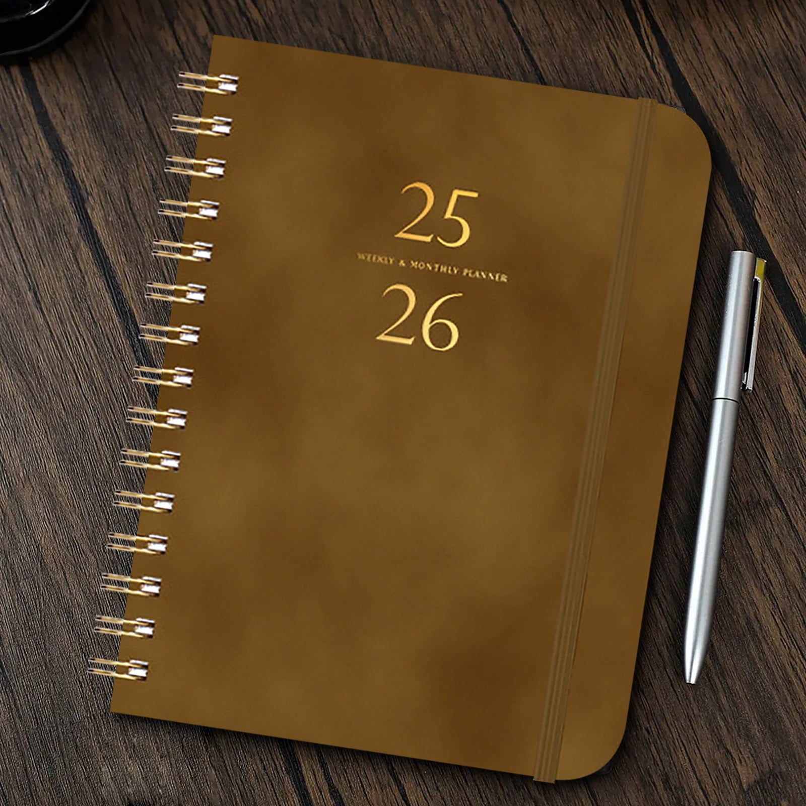 Darzheoy 2025-2026 Planner, Academic Planner 2025-2026 from July 2025, June 2026, Weekly & Monthly Planner Spiral Bound with 12 Monthly Tabs Brown - Image 5