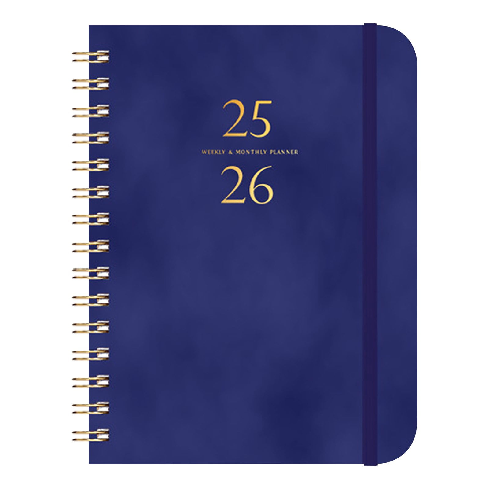 Darzheoy 2025-2026 Planner, Academic Planner 2025-2026 from July 2025, June 2026, Weekly & Monthly Planner Spiral Bound with 12 Monthly Tabs Dark Blue - Image 1