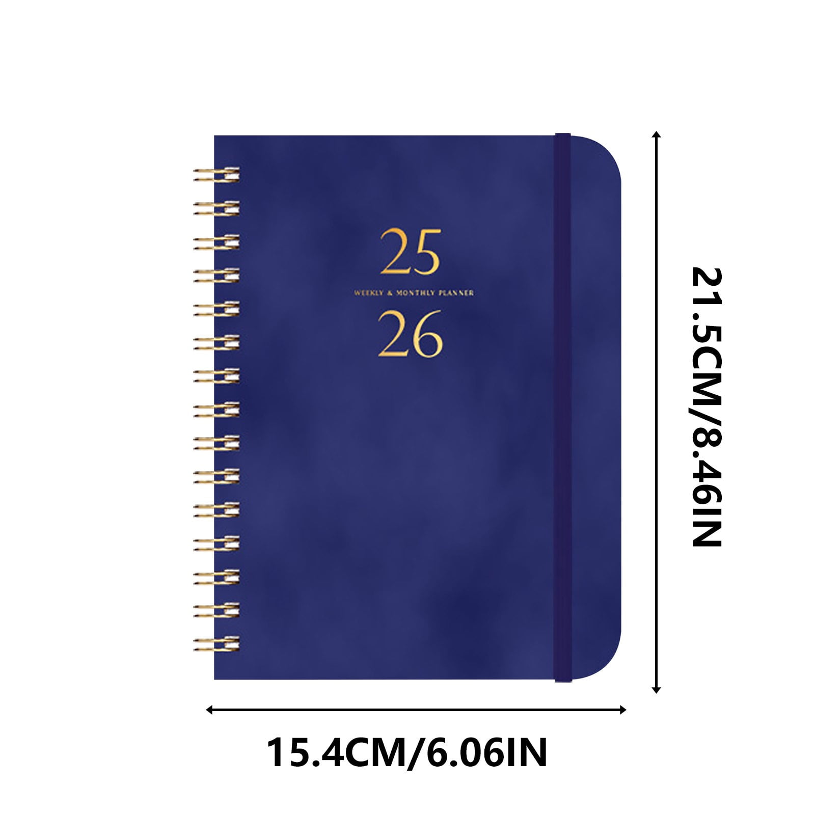 Darzheoy 2025-2026 Planner, Academic Planner 2025-2026 from July 2025, June 2026, Weekly & Monthly Planner Spiral Bound with 12 Monthly Tabs Dark Blue - Image 2