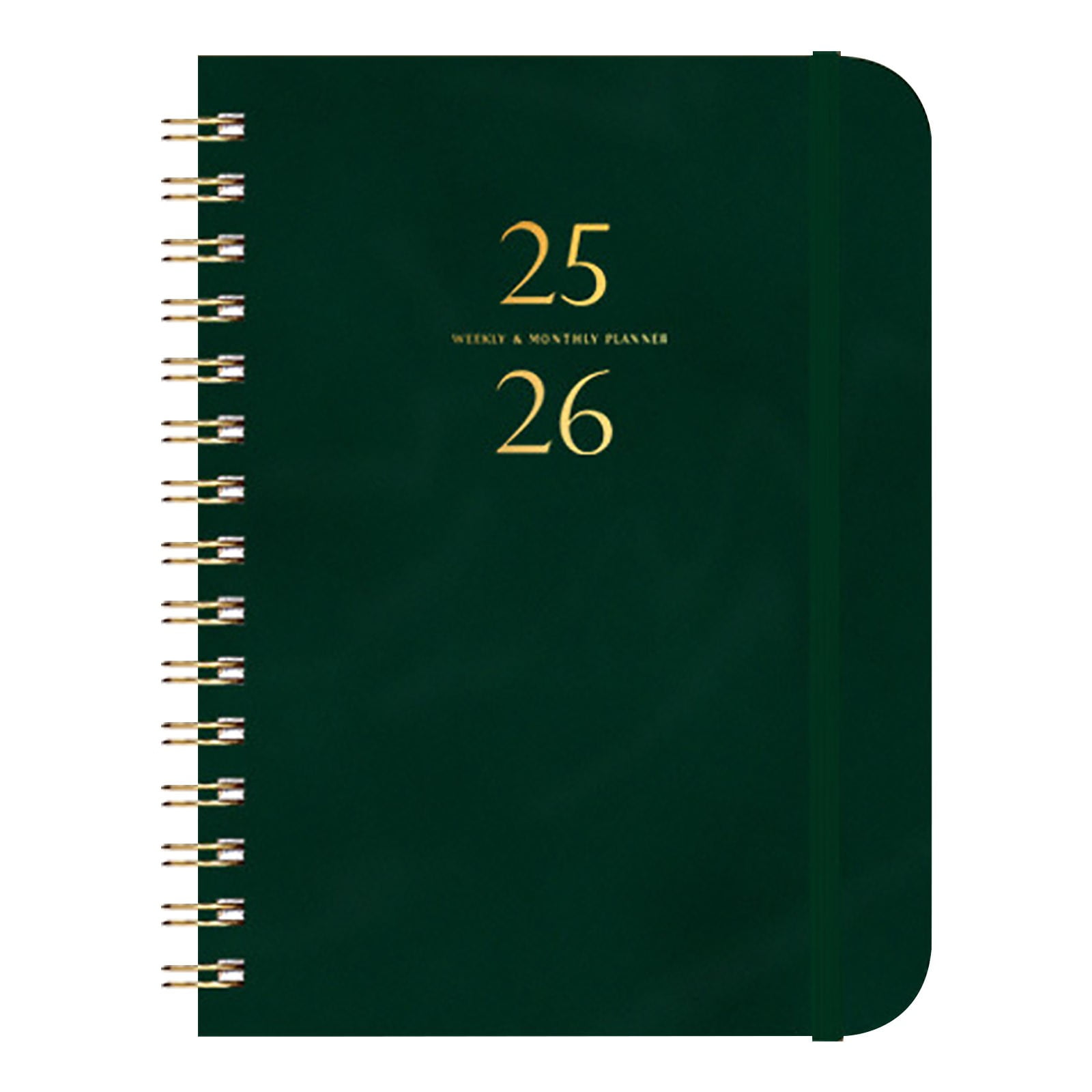 Darzheoy 2025-2026 Planner, Academic Planner 2025-2026 from July 2025, June 2026, Weekly & Monthly Planner Spiral Bound with 12 Monthly Tabs Olive Green - Image 1