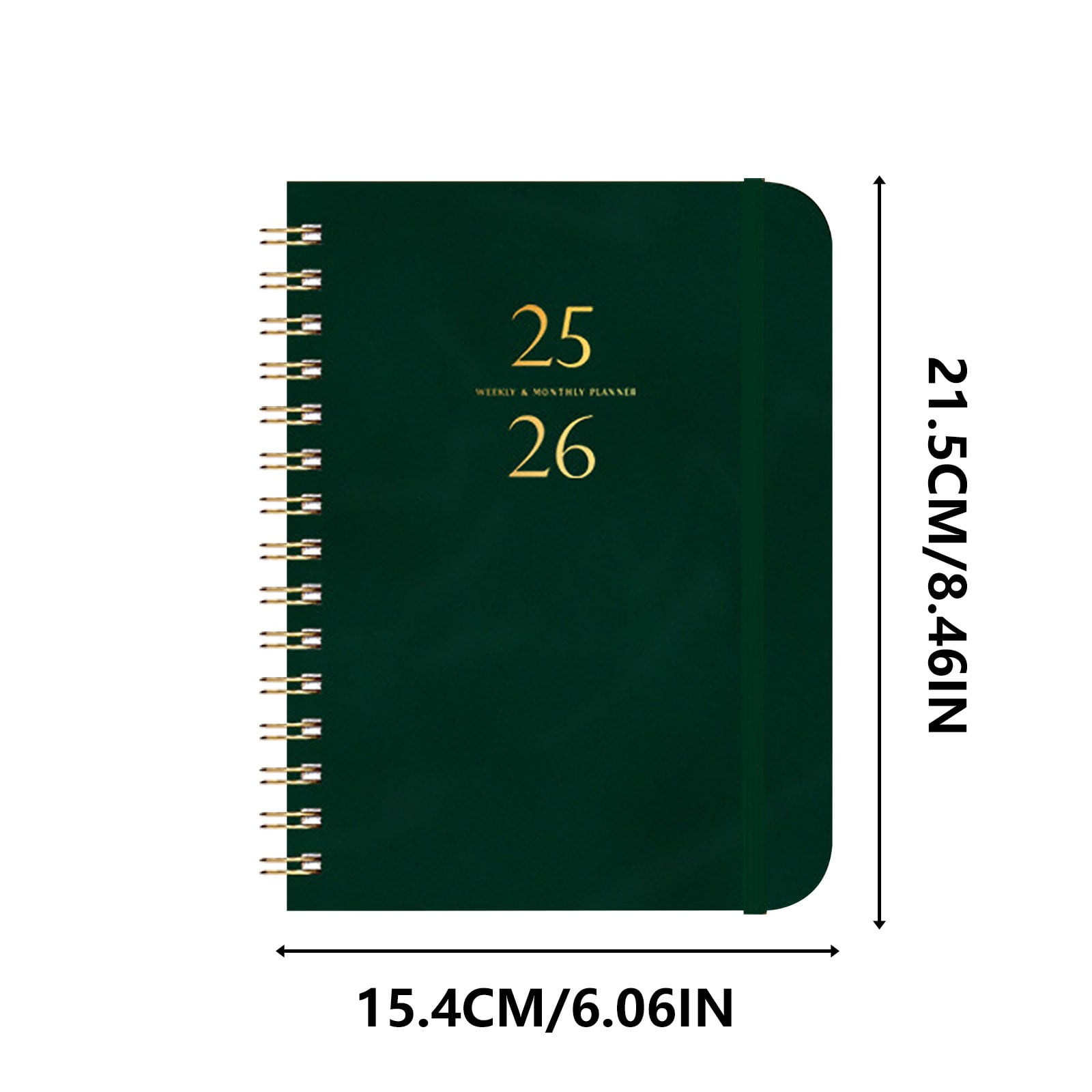 Darzheoy 2025-2026 Planner, Academic Planner 2025-2026 from July 2025, June 2026, Weekly & Monthly Planner Spiral Bound with 12 Monthly Tabs Olive Green - Image 2