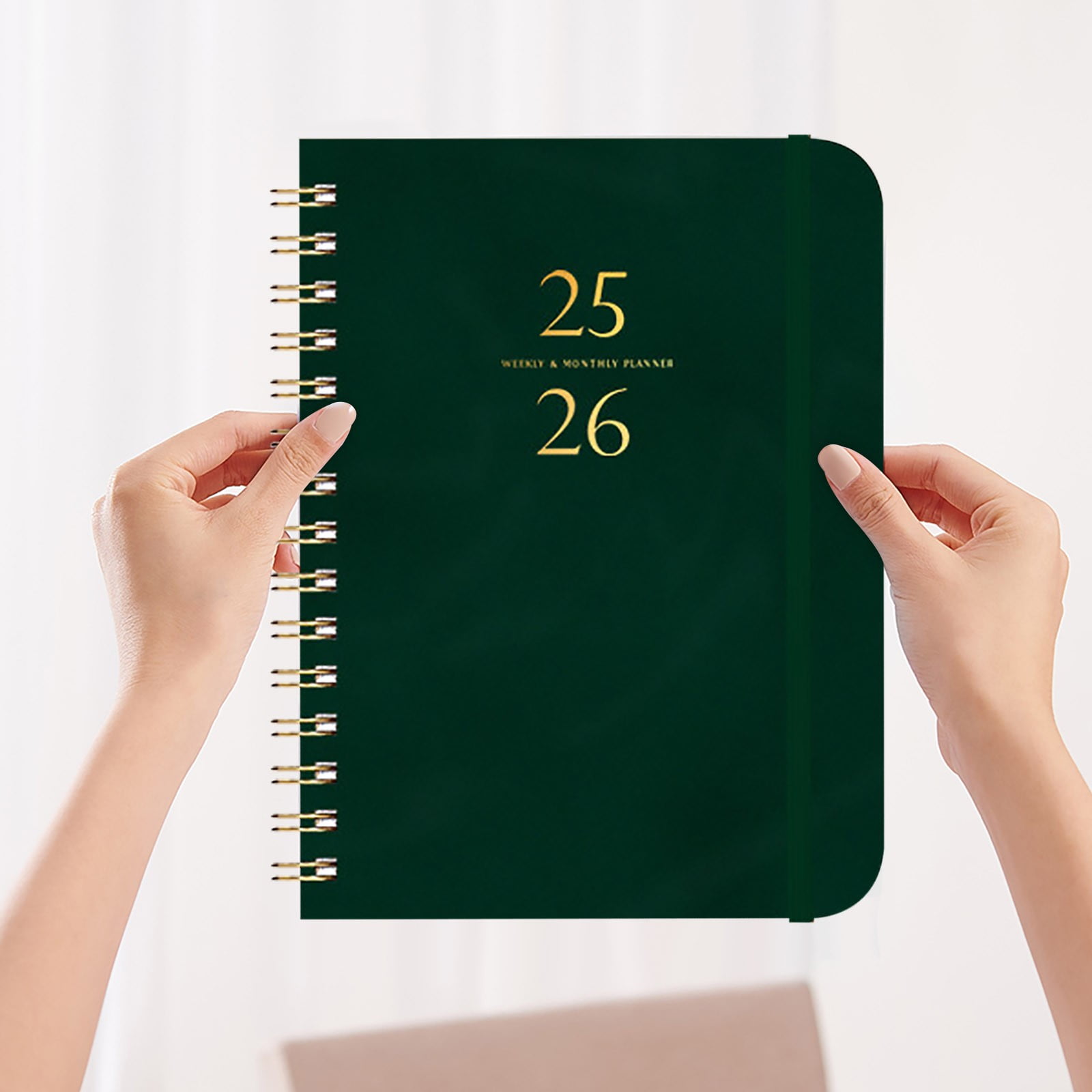Darzheoy 2025-2026 Planner, Academic Planner 2025-2026 from July 2025, June 2026, Weekly & Monthly Planner Spiral Bound with 12 Monthly Tabs Olive Green - Image 3