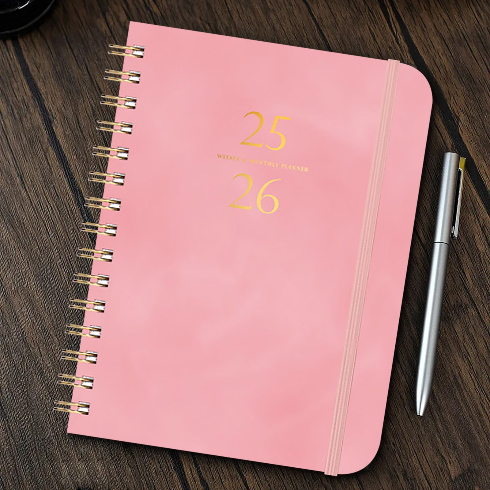 Darzheoy 2025-2026 Planner, Academic Planner 2025-2026 from July 2025, June 2026, Weekly & Monthly Planner Spiral Bound with 12 Monthly Tabs Pink - Image 5