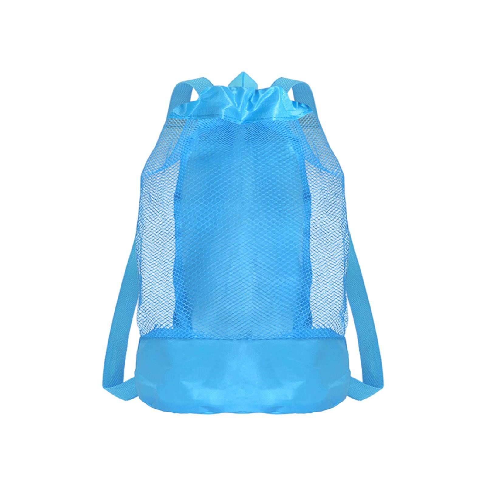 Darzheoy Swim Bag Mesh Drawstring Backpack Beach Backpack for Swimming, Gym, and Workout Gear Blue - Image 1