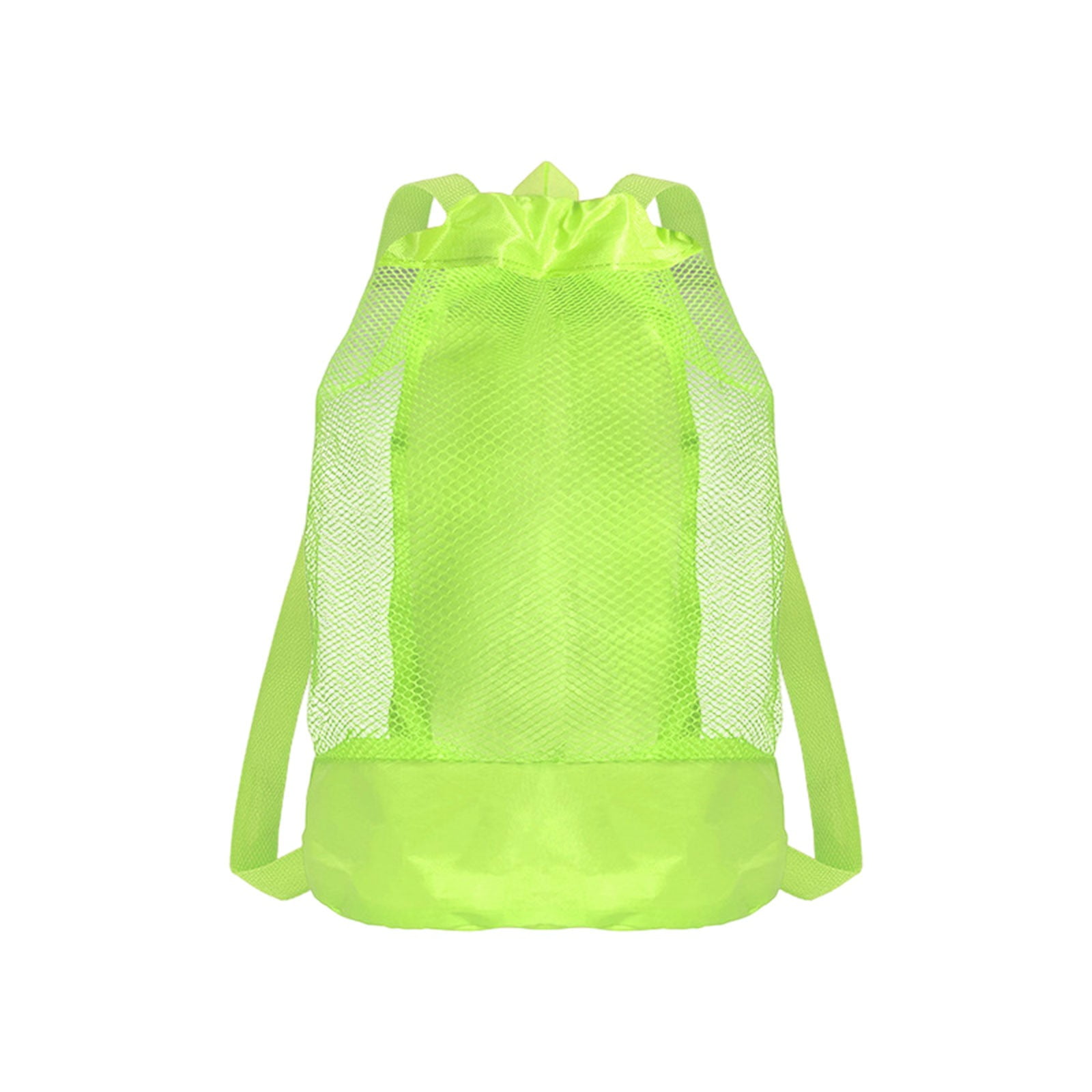 Darzheoy Swim Bag Mesh Drawstring Backpack Beach Backpack for Swimming, Gym, and Workout Gear Green - Image 1