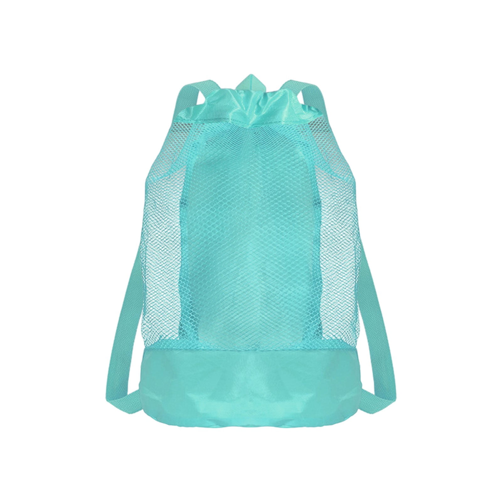 Darzheoy Swim Bag Mesh Drawstring Backpack Beach Backpack for Swimming, Gym, and Workout Gear Mint Green - Image 1